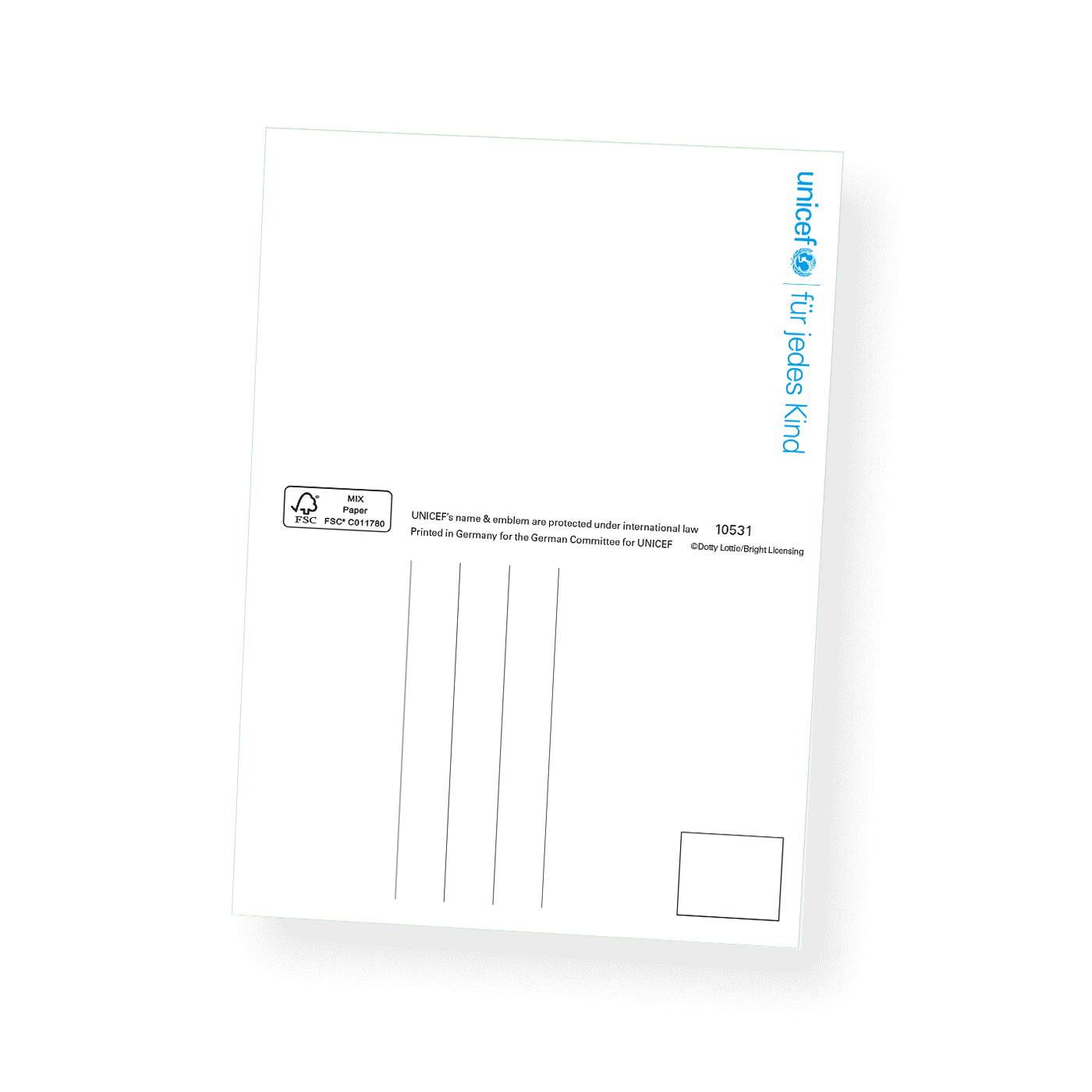 Grußkarte „Postkarten Nachricht an dich“ kaufen im UNICEF Grußkartenshop. Bild 4