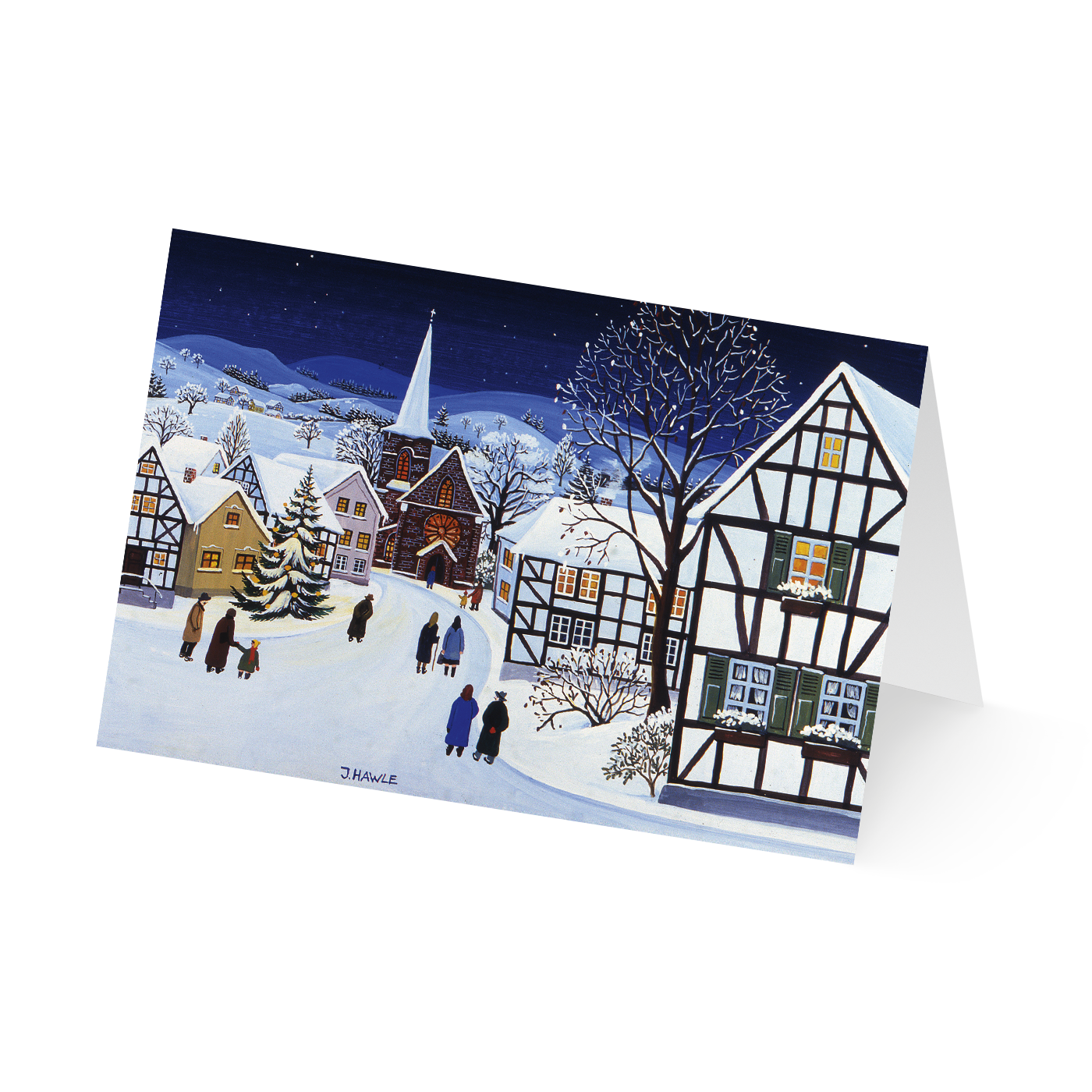 Weihnachtskarte „Verschneite Adventszeit“ kaufen im UNICEF Grußkartenshop. Bild 4