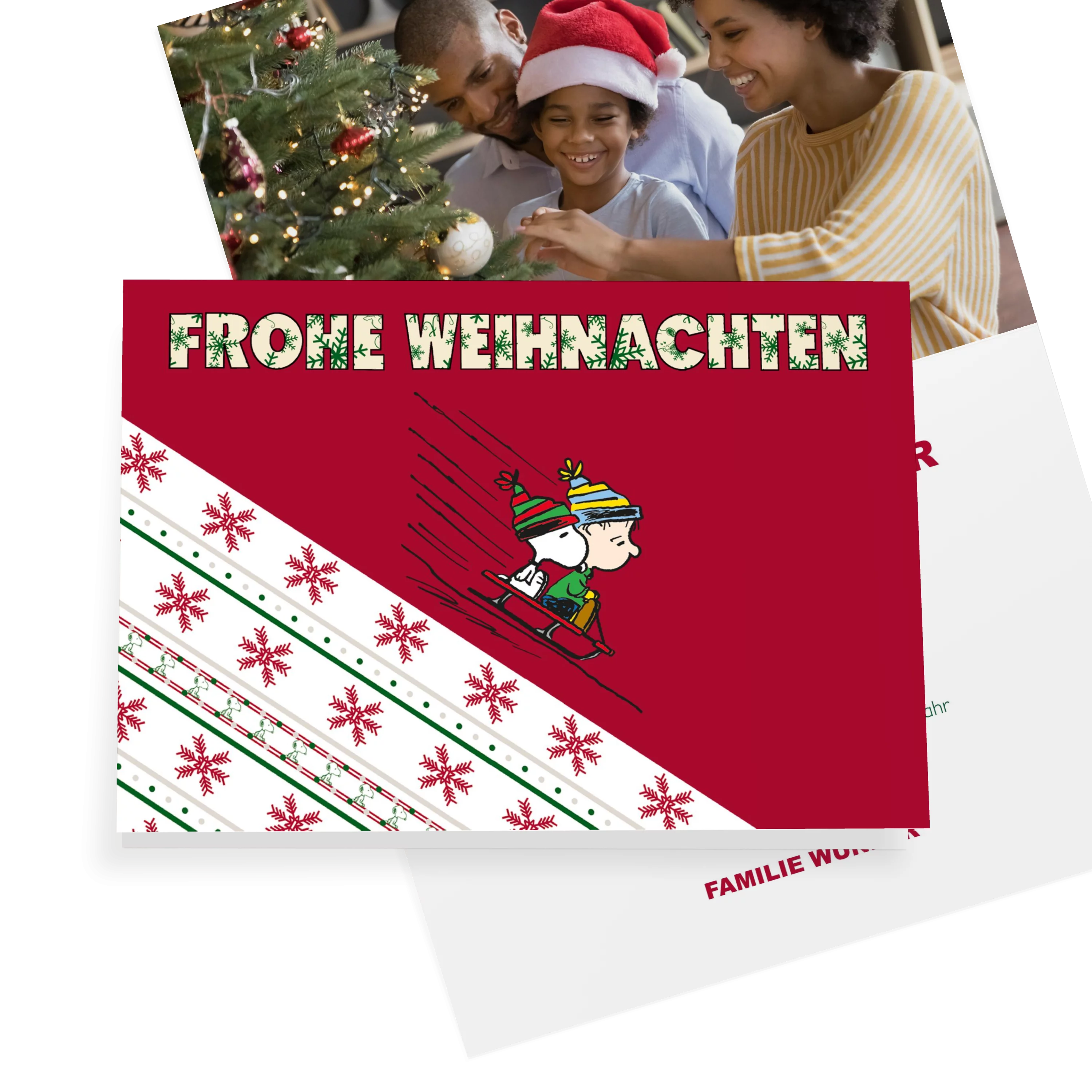 Peanuts Schlittenfahrt