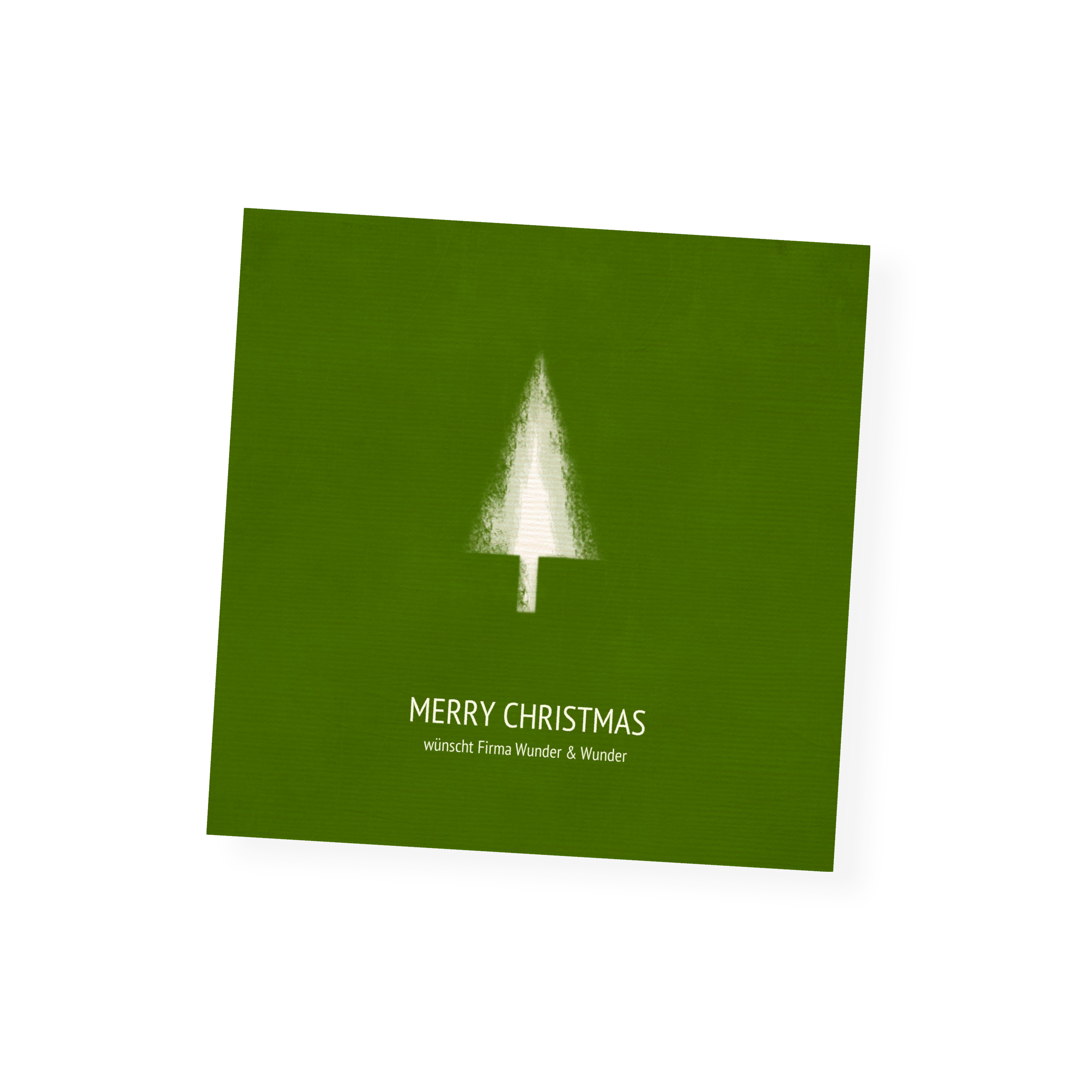 Grußkarte „Weihnachtsbaum Kreide“ selbst gestalten im UNICEF Grußkartenshop. Bild 1