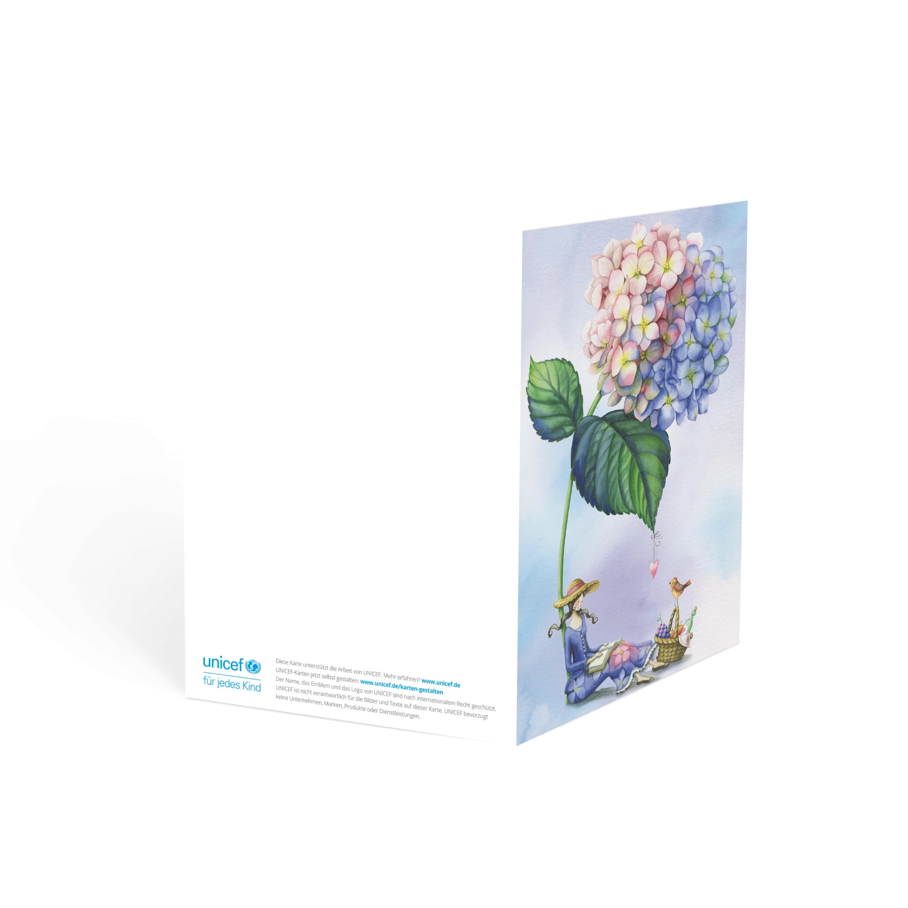 Blumenkarte Hortensie