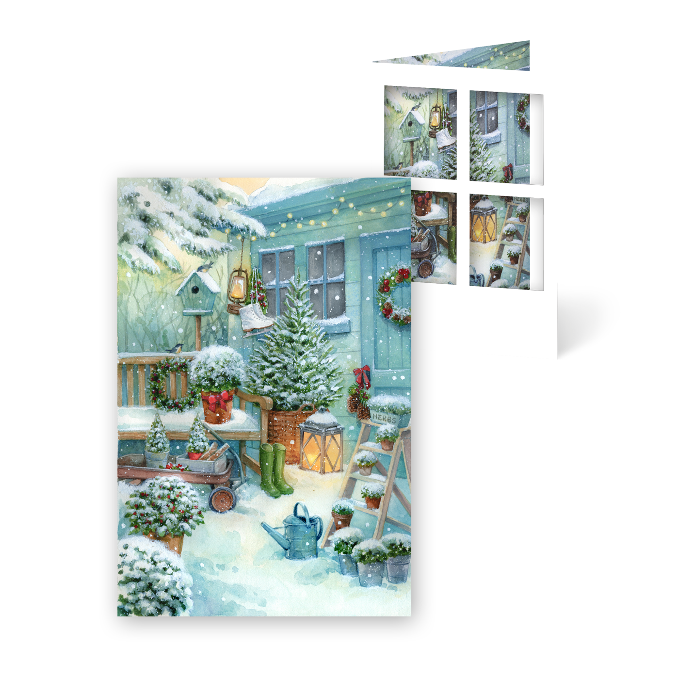 Weihnachtskarte „Fensterkarte“ kaufen im UNICEF Grußkartenshop. Bild 2