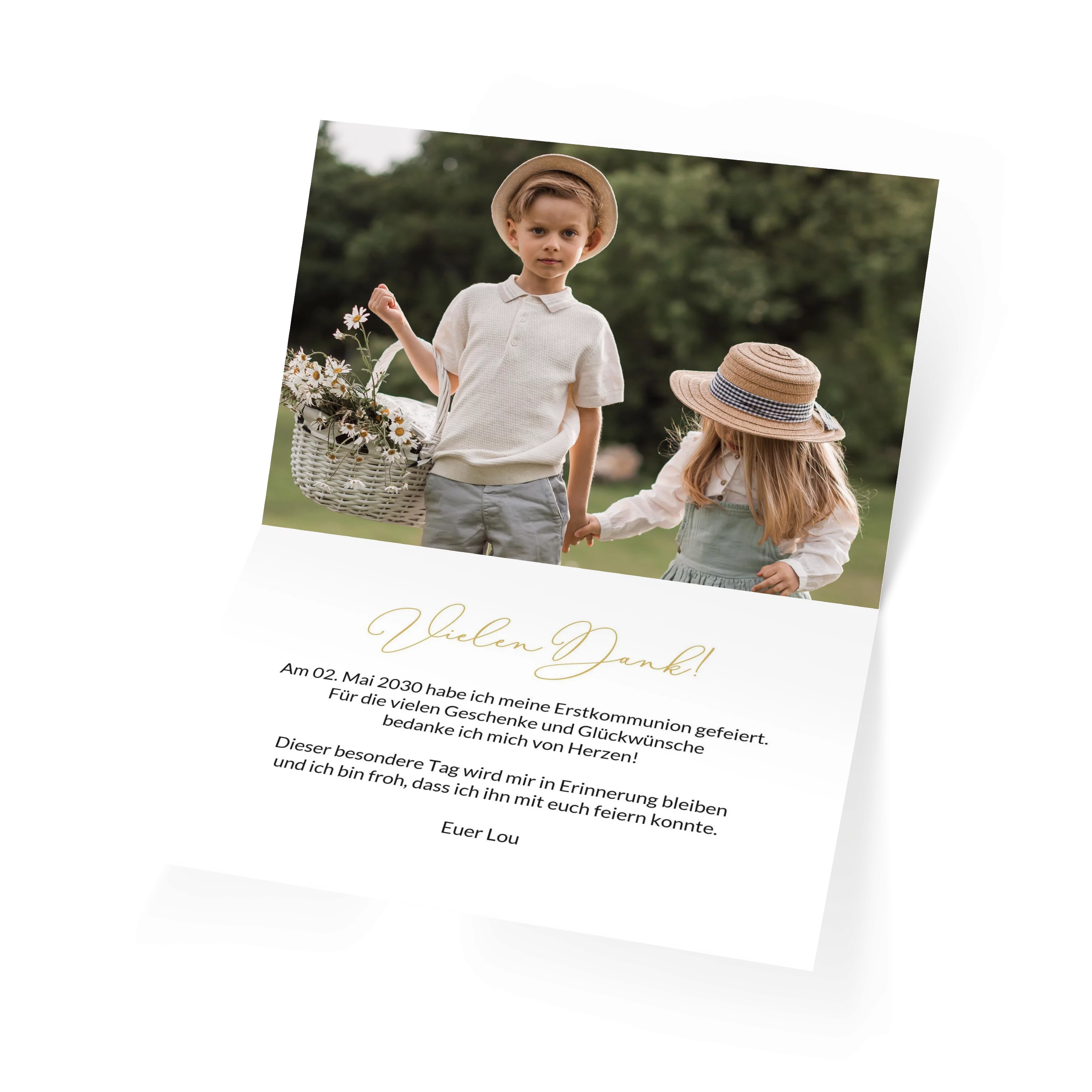 Handletter Danke