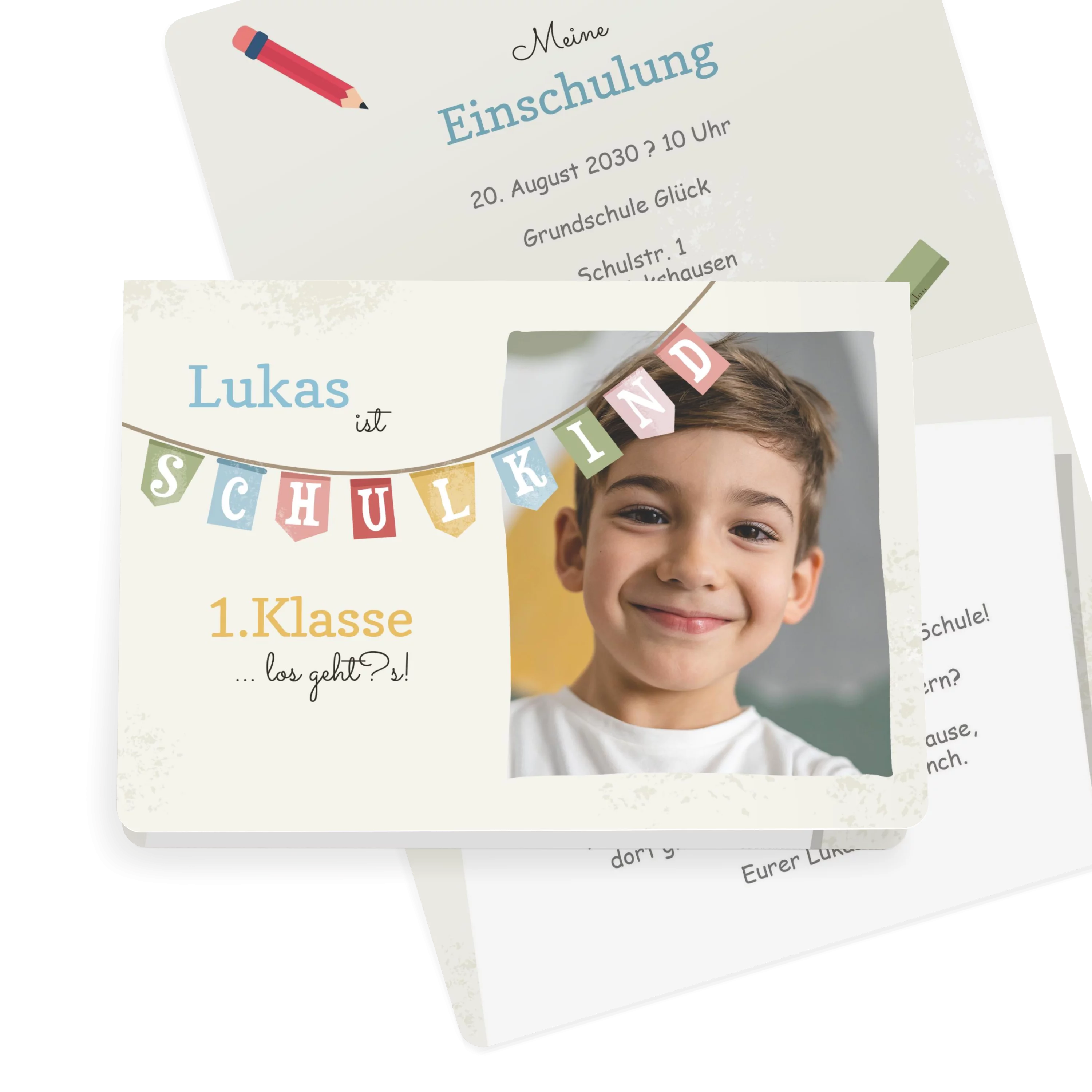 Girlande Schulkind