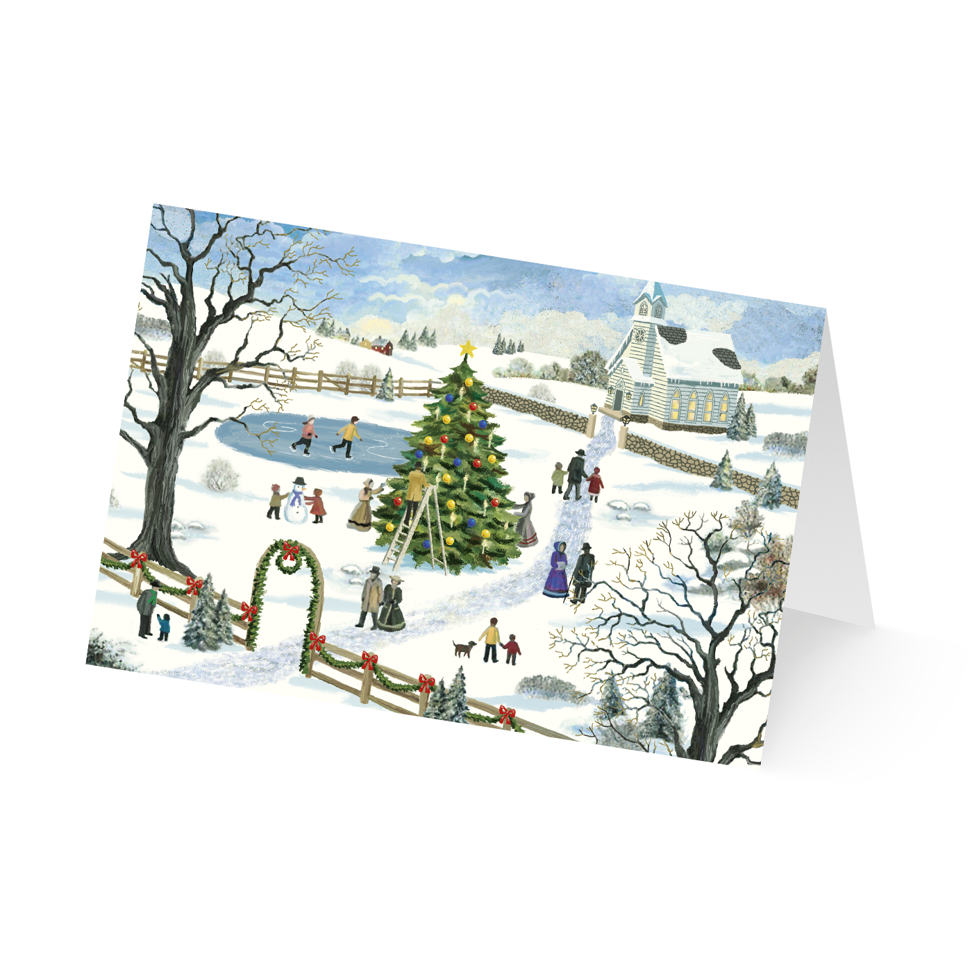 Weihnachtskarte „Schneespiele“ kaufen im UNICEF Grußkartenshop. Bild 4