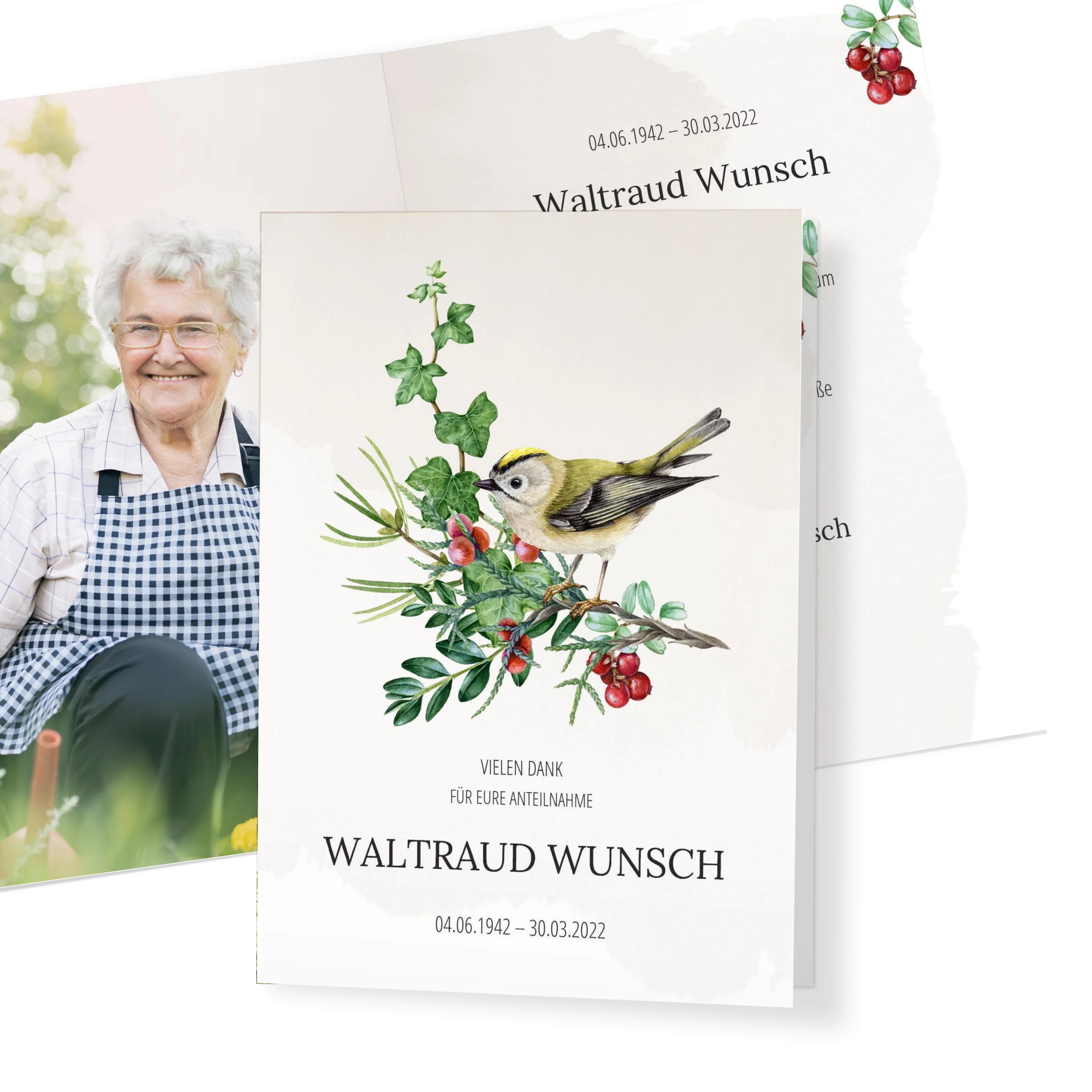 Verbundenheit Sterbebild