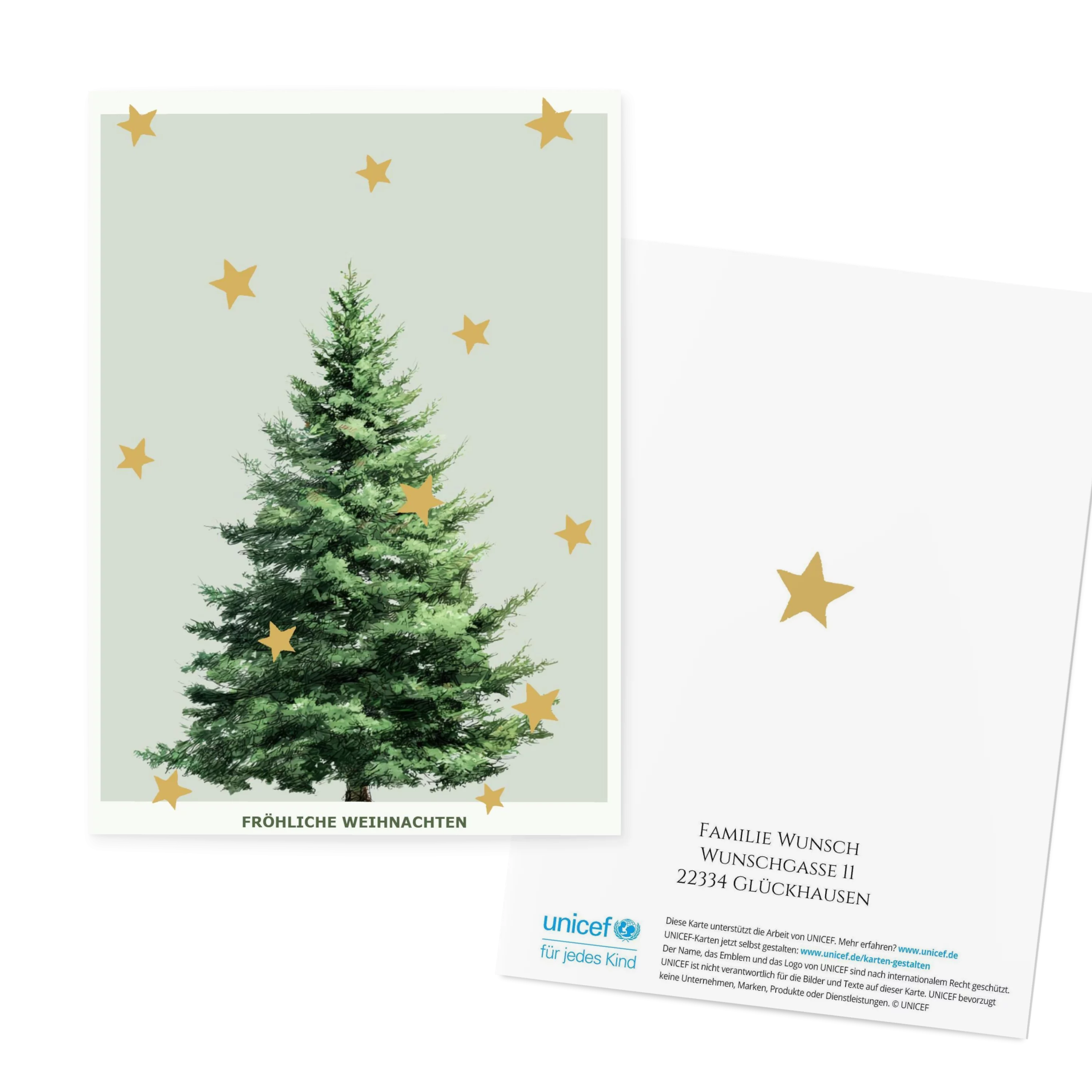 Weihnachtsbaum mit Sternen Weihnachtsbaum mit Sternen