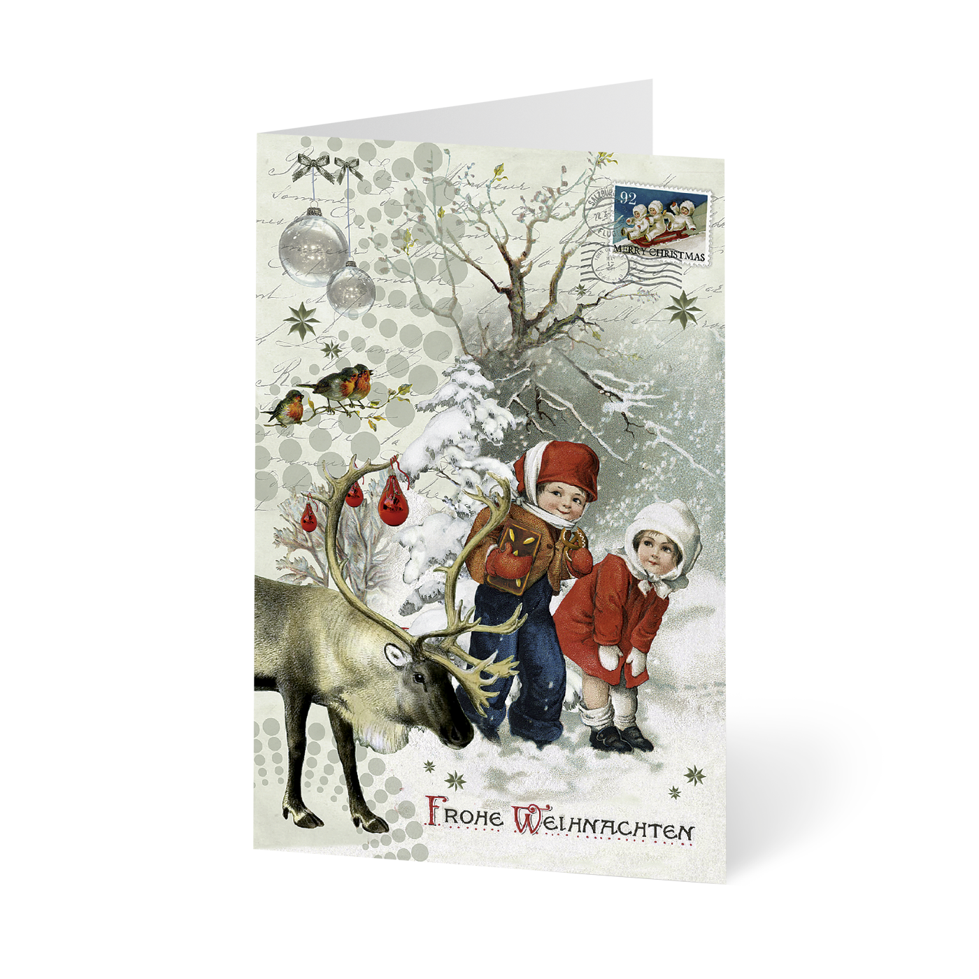 Weihnachtskarte „Weihnachtsnostalgie“ kaufen im UNICEF Grußkartenshop. Bild 4