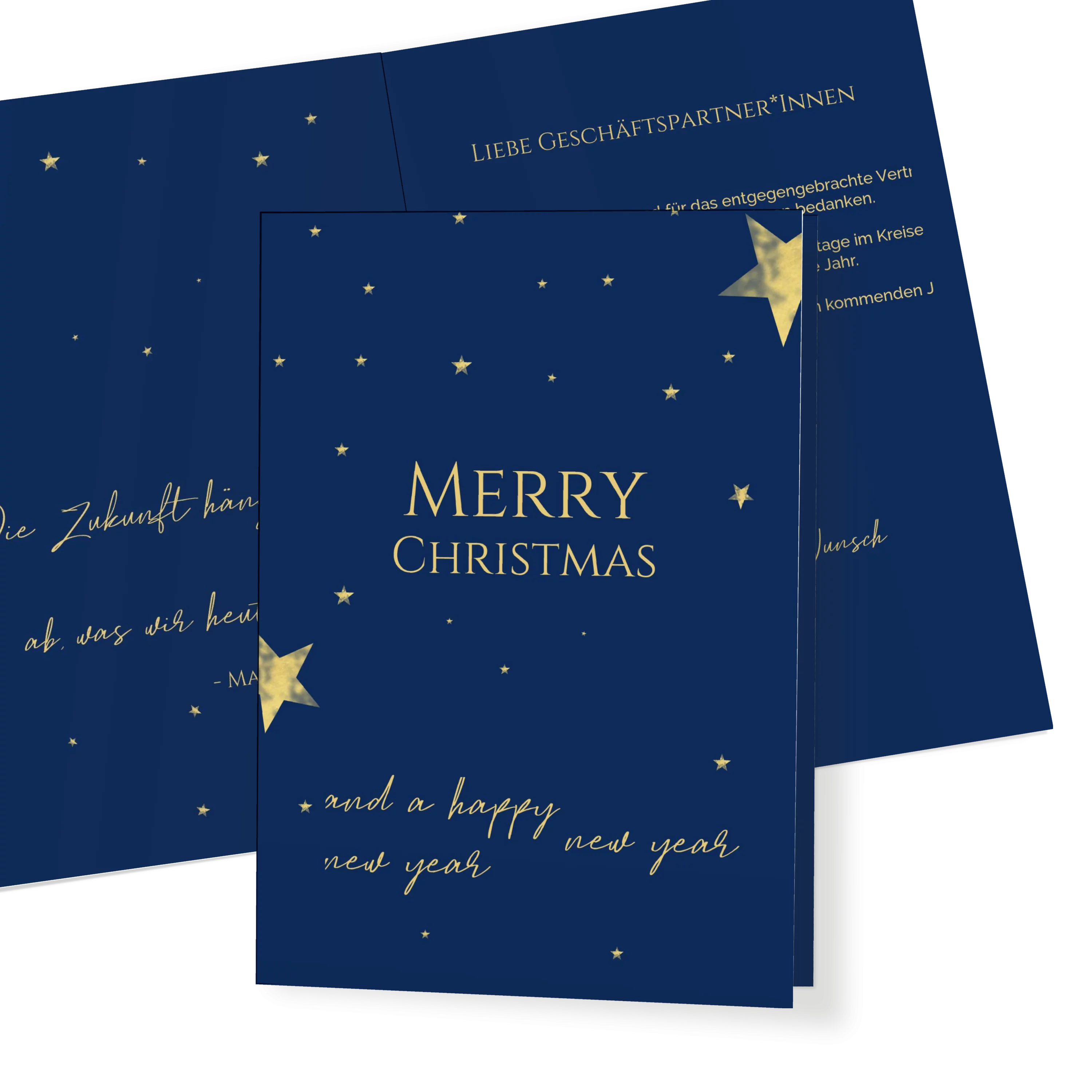Golden Christmas Stars