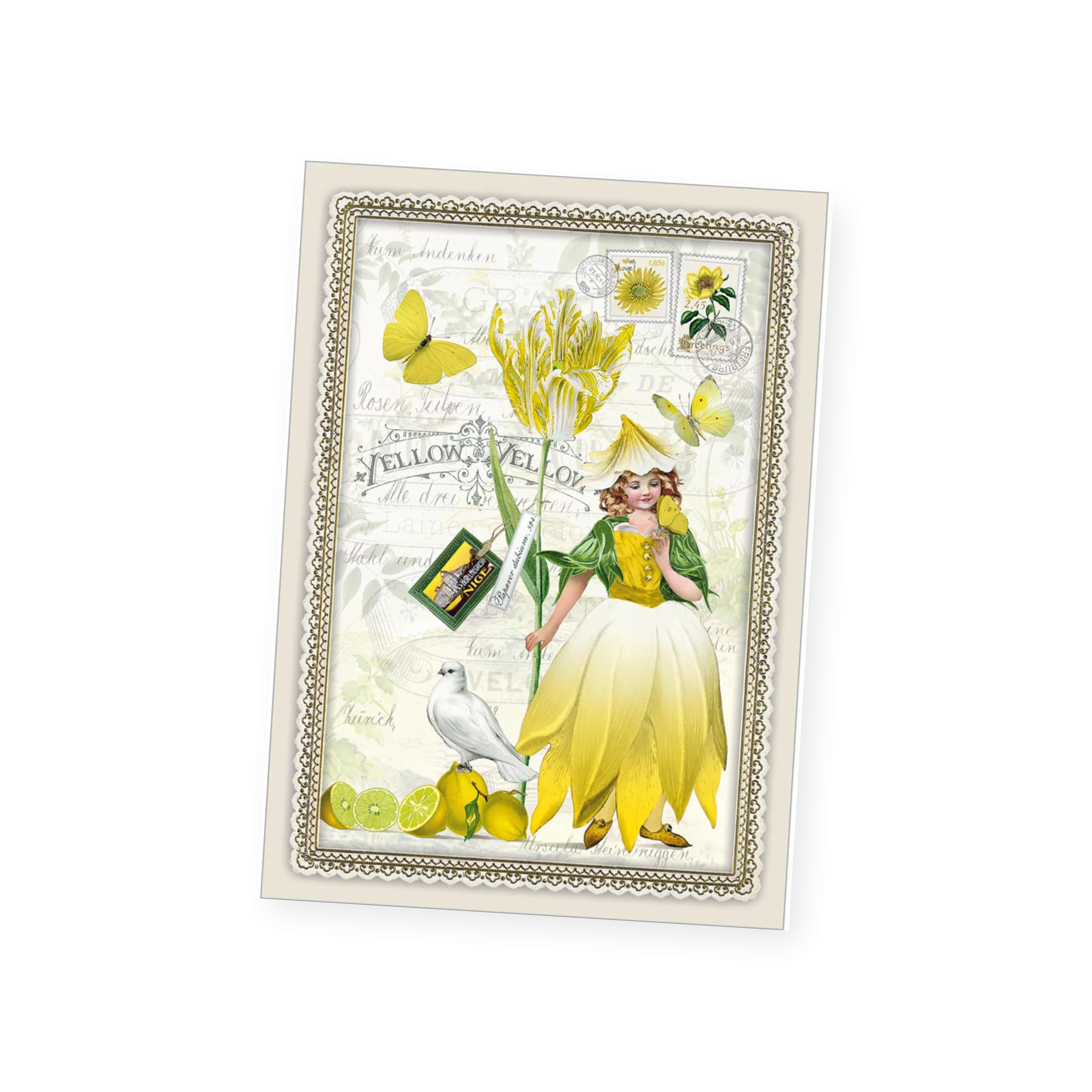 Blumenkarte Elfe