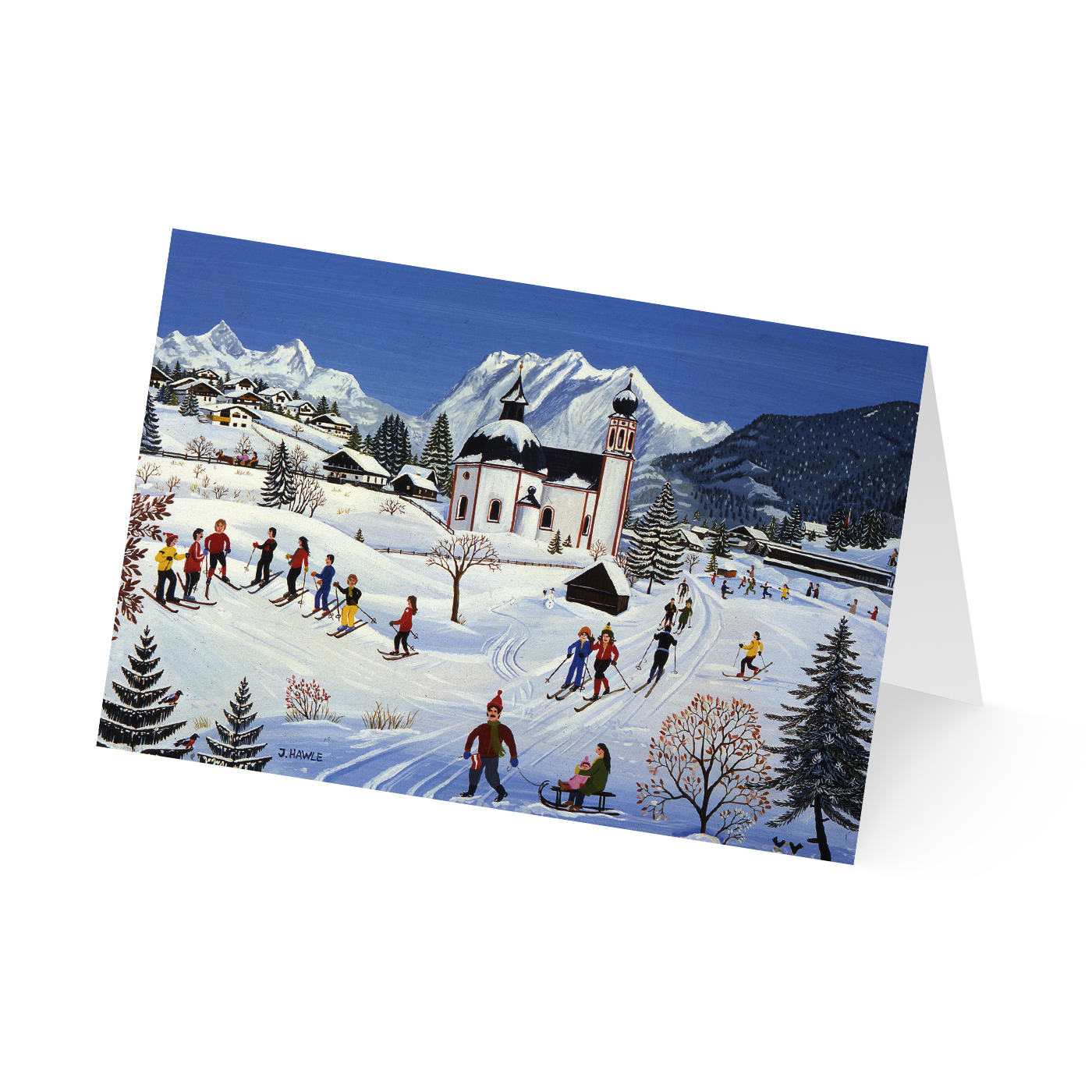 Weihnachtskarte „Verschneite Adventszeit“ kaufen im UNICEF Grußkartenshop. Bild 5