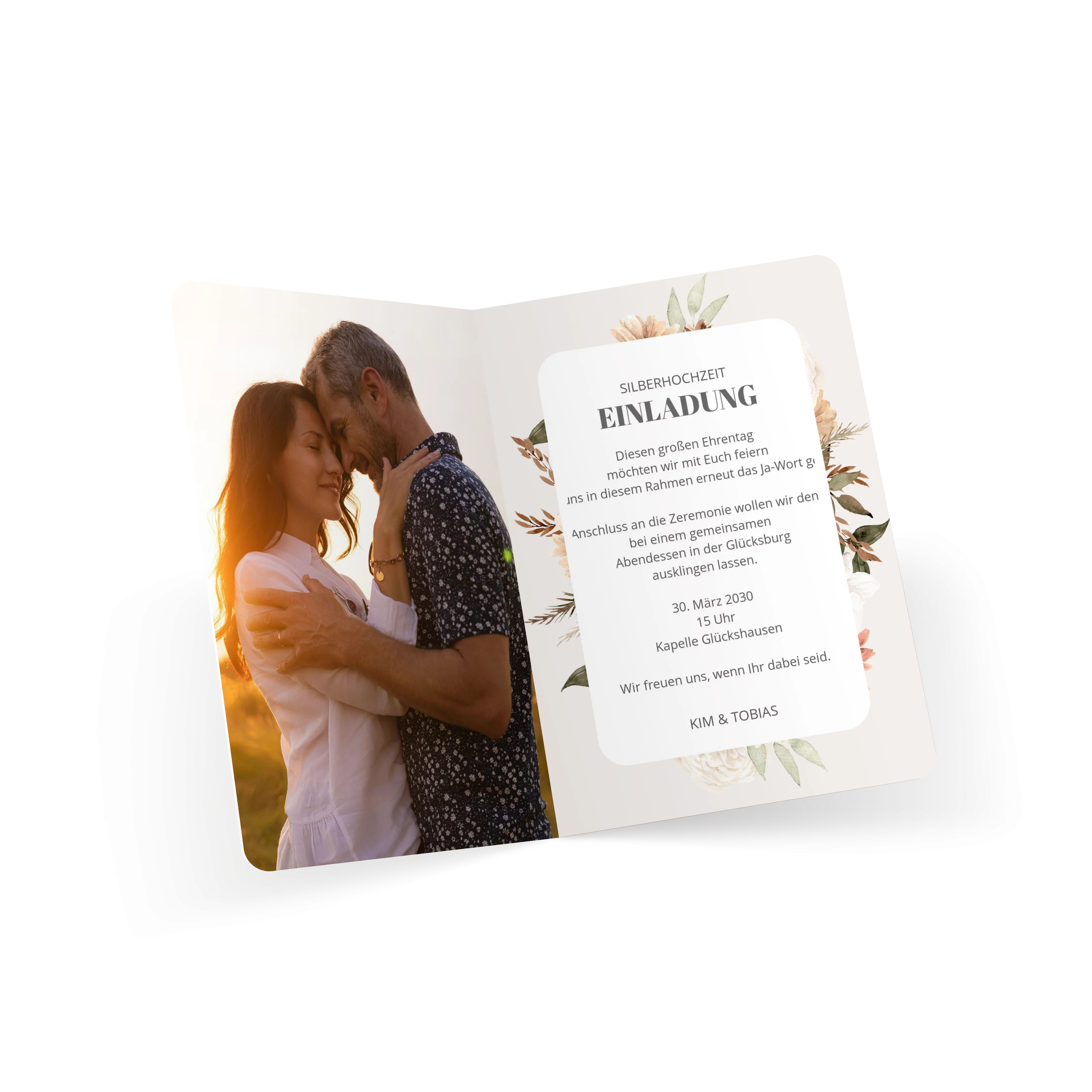 Modern Boho Silberhochzeit