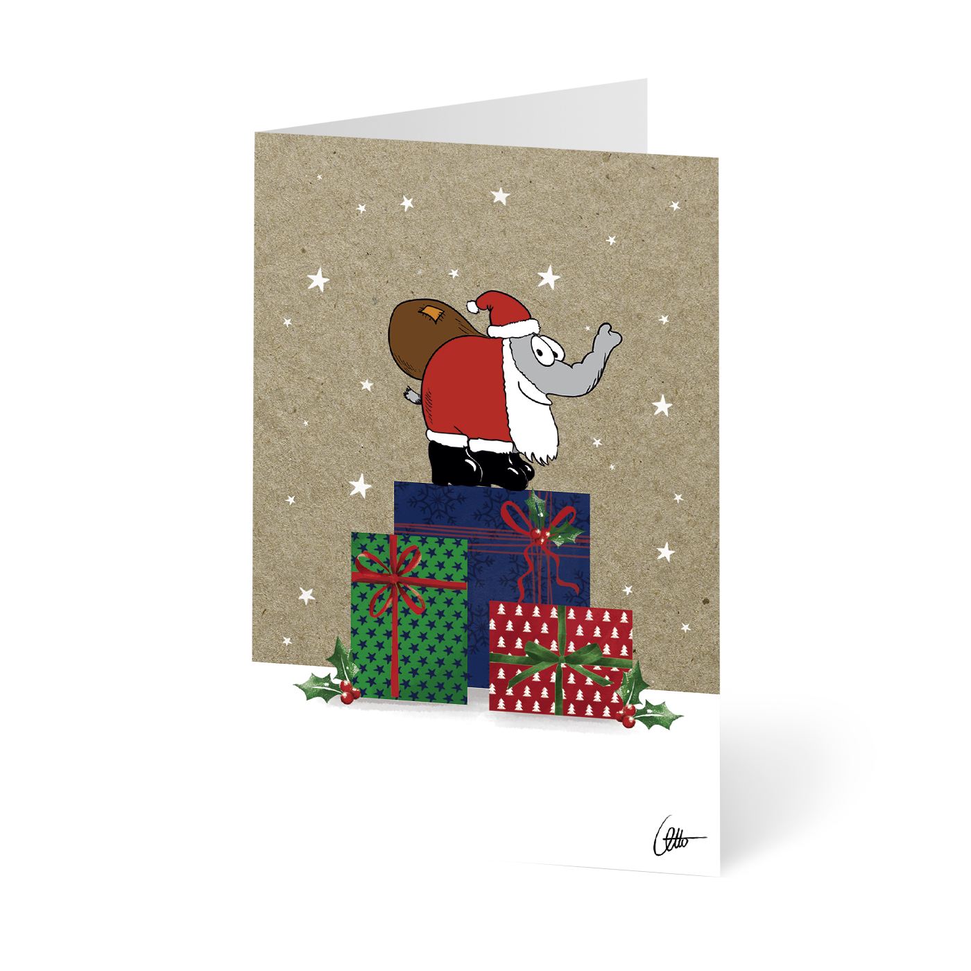 Weihnachtskarte „Ottifanten“ kaufen im UNICEF Grußkartenshop. Bild 3