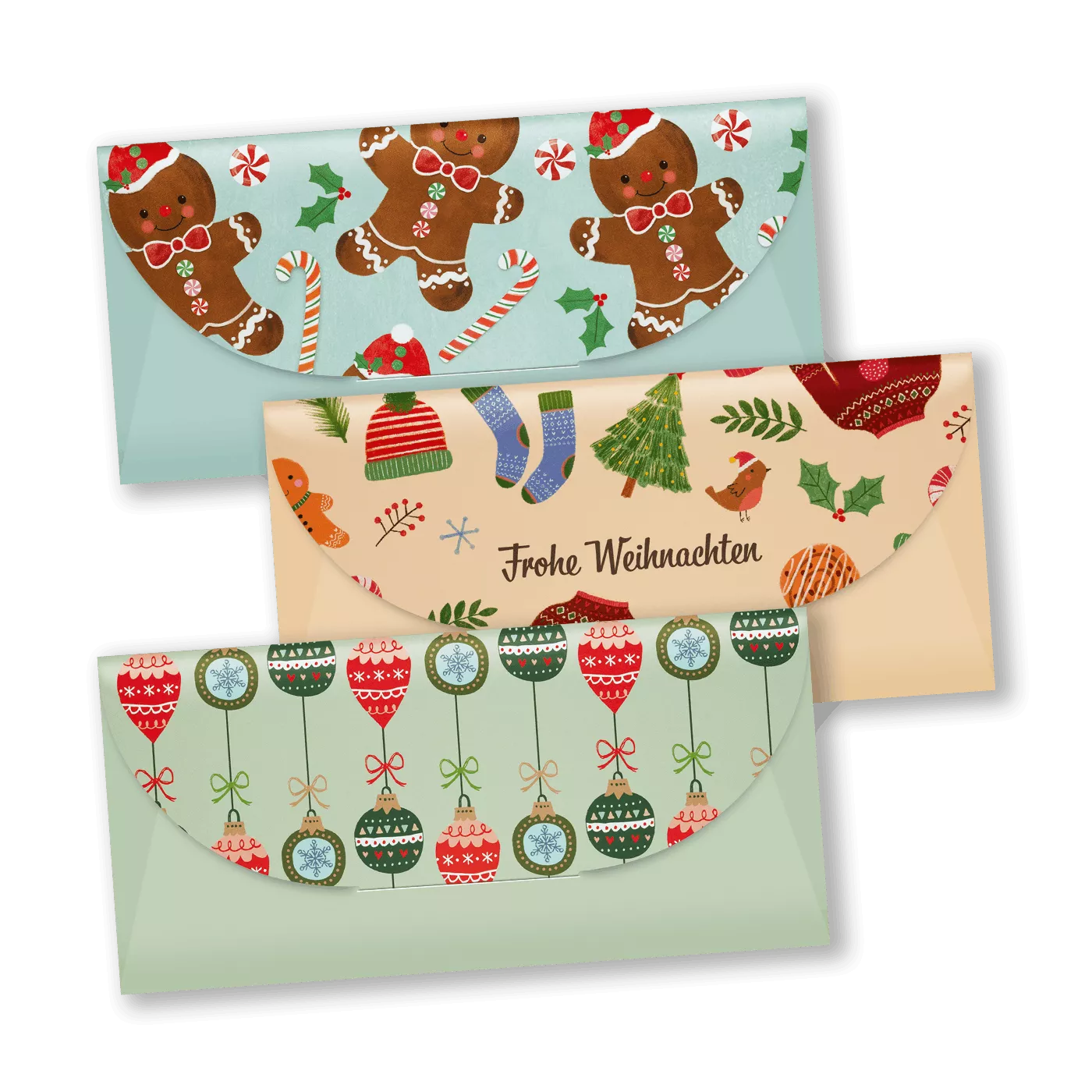 Weihnachtliche Verpackungen – Geschenkumschläge Weihnachtsdeko