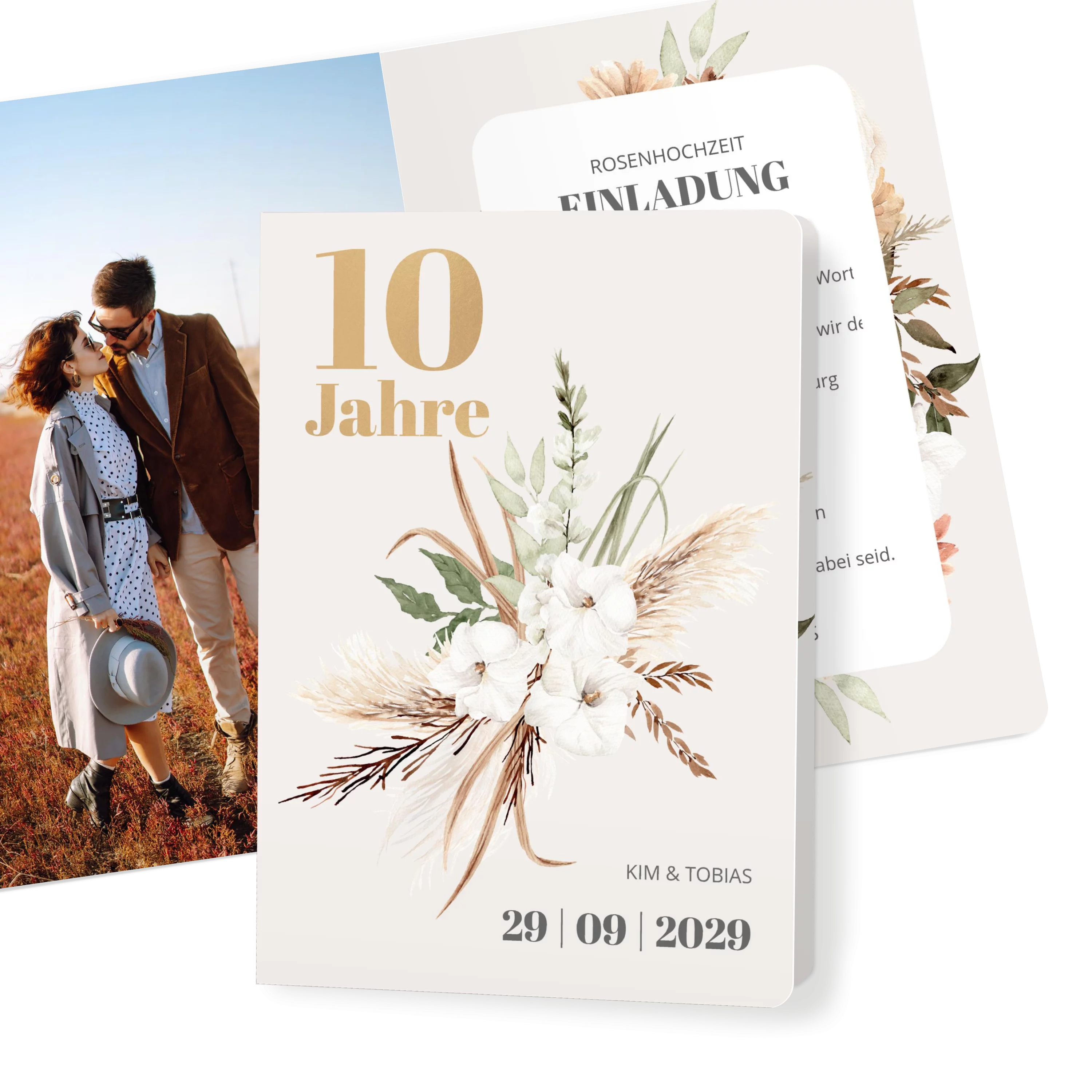 Modern Boho Rosenhochzeit