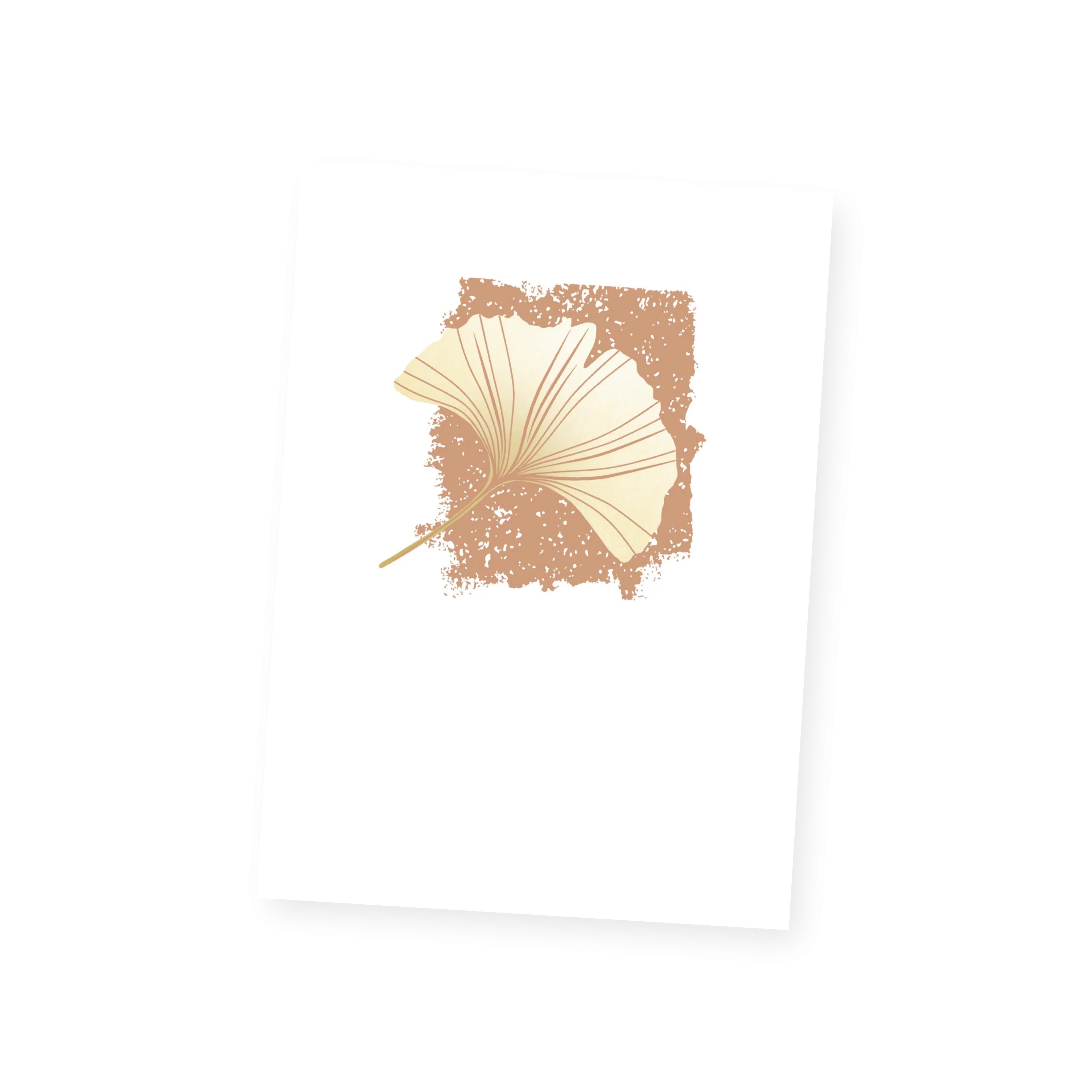 Ginkgoblatt Sterbebild