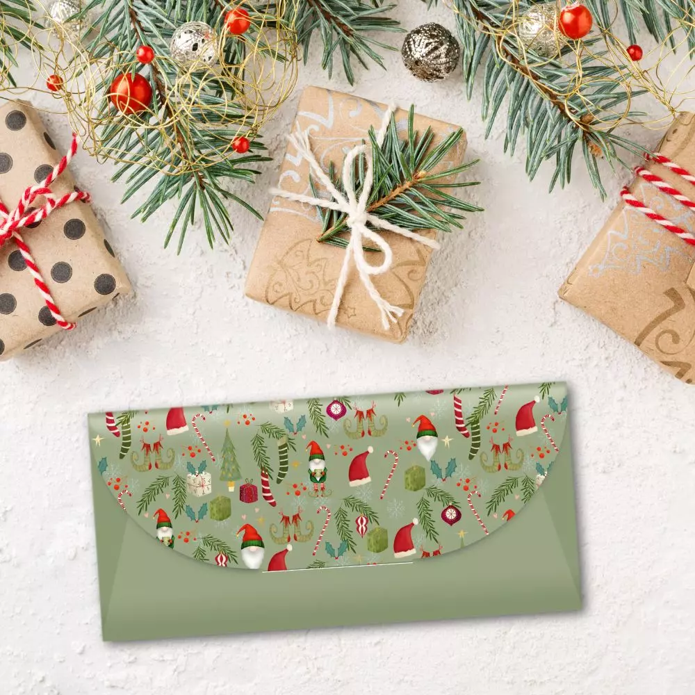 Geschenkumschläge Weihnachtsprints