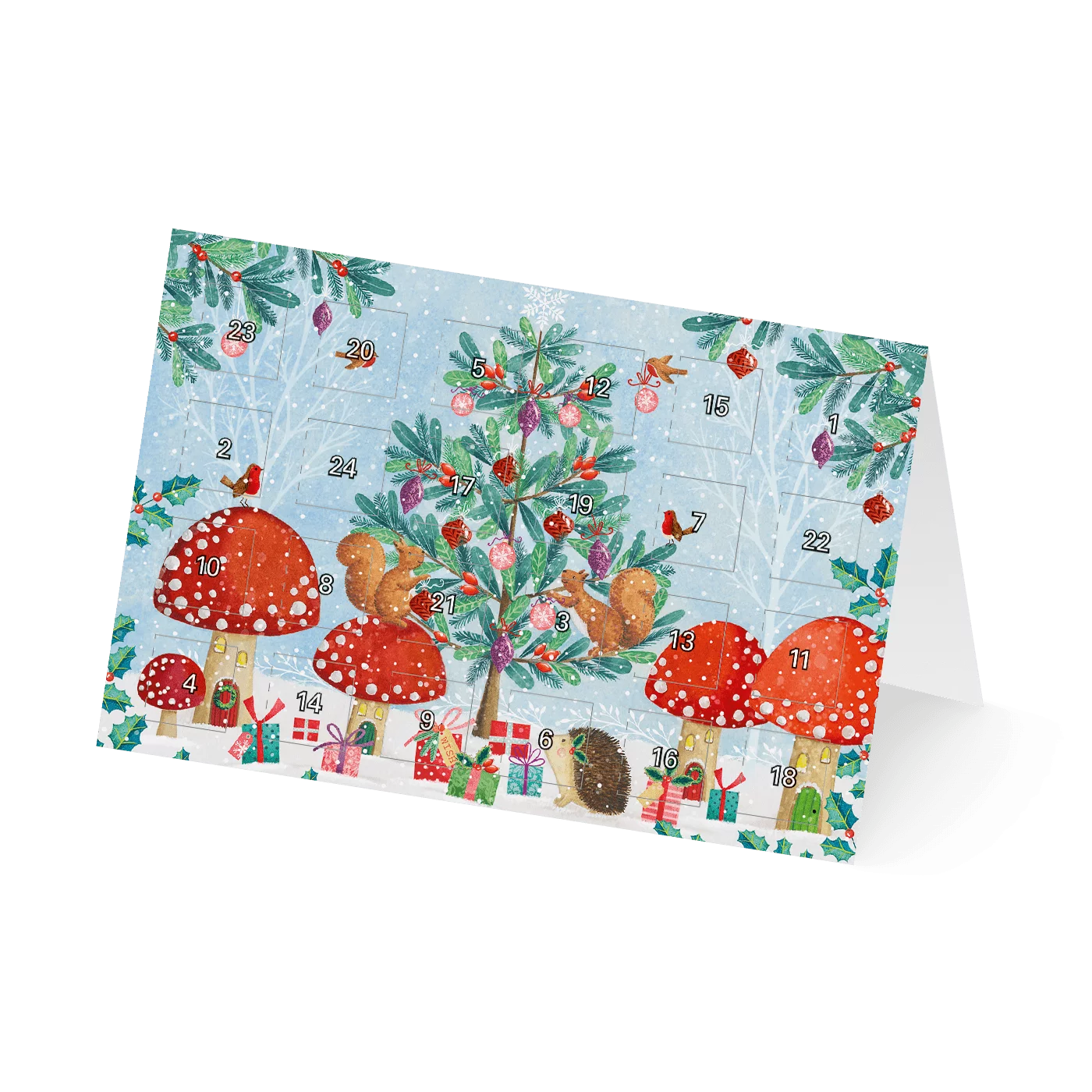 Adventskalenderkarten Waldtiere