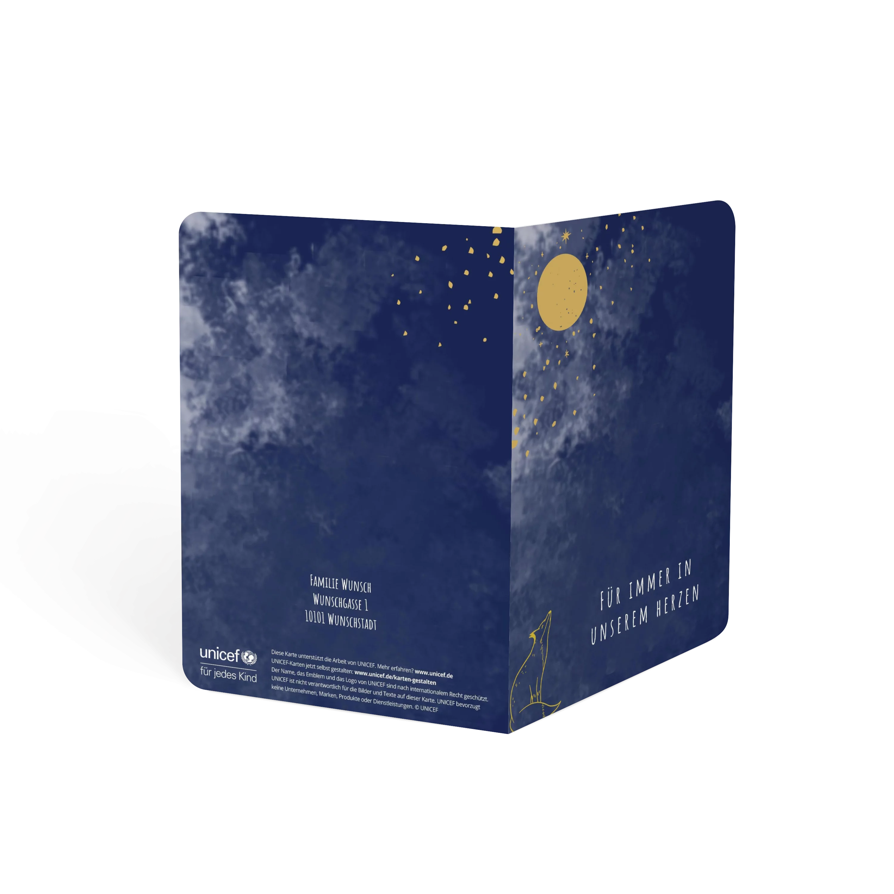 Mond und Sterne