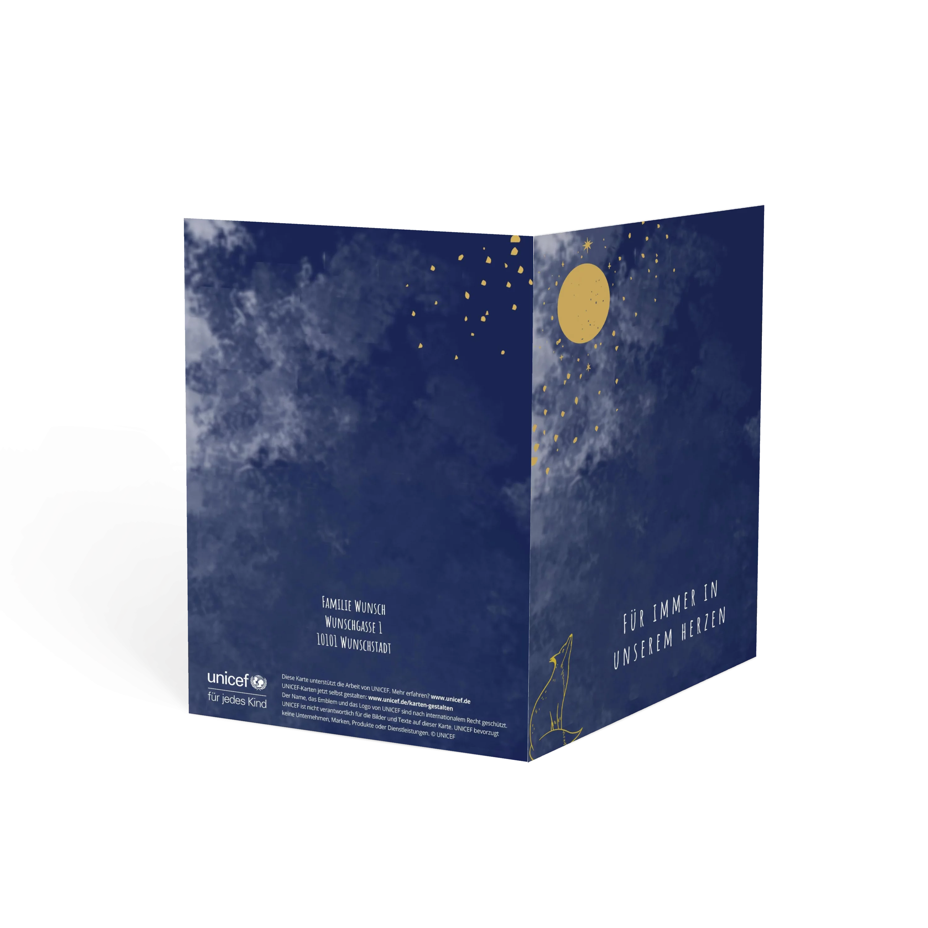 Mond und Sterne