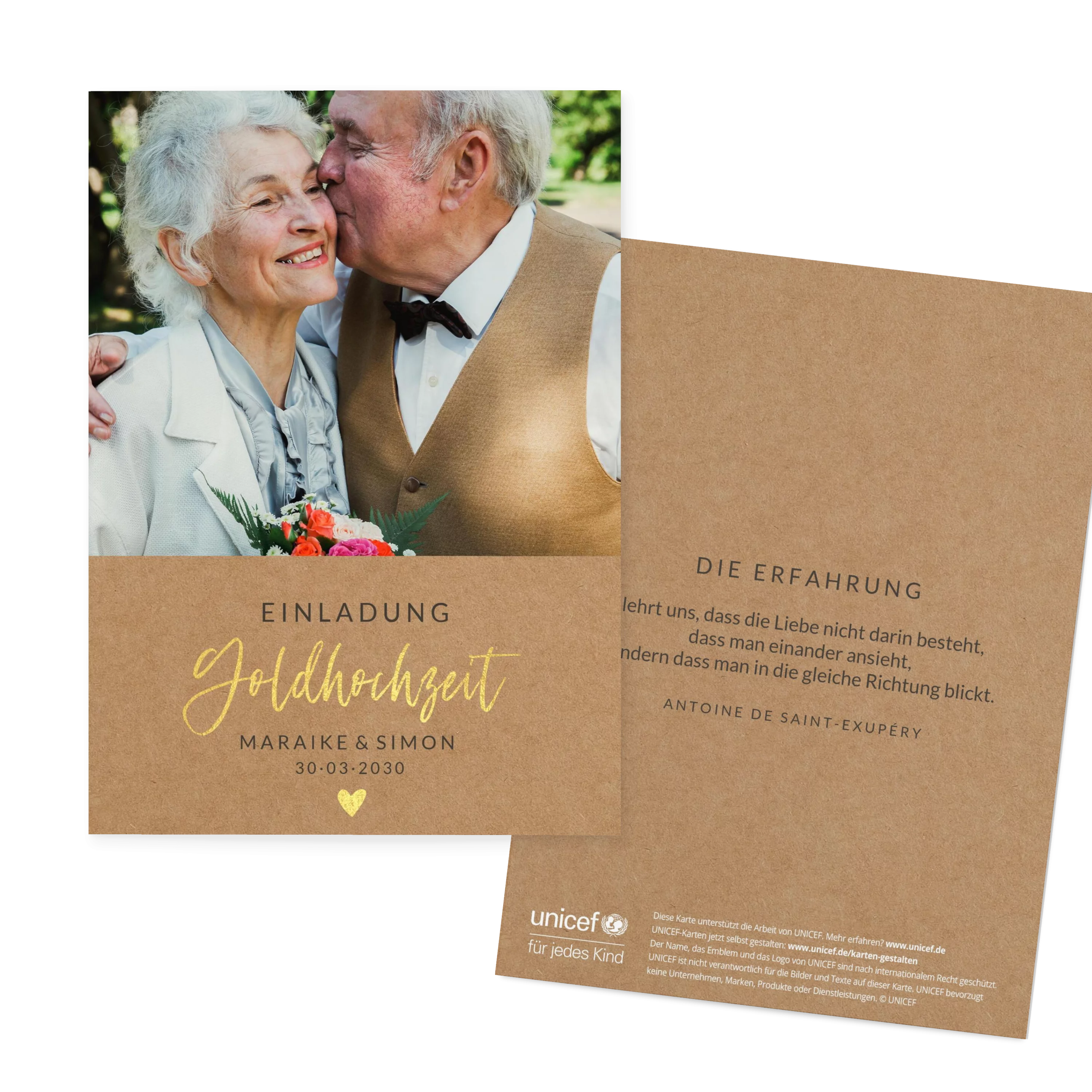 Rustikal Goldhochzeit