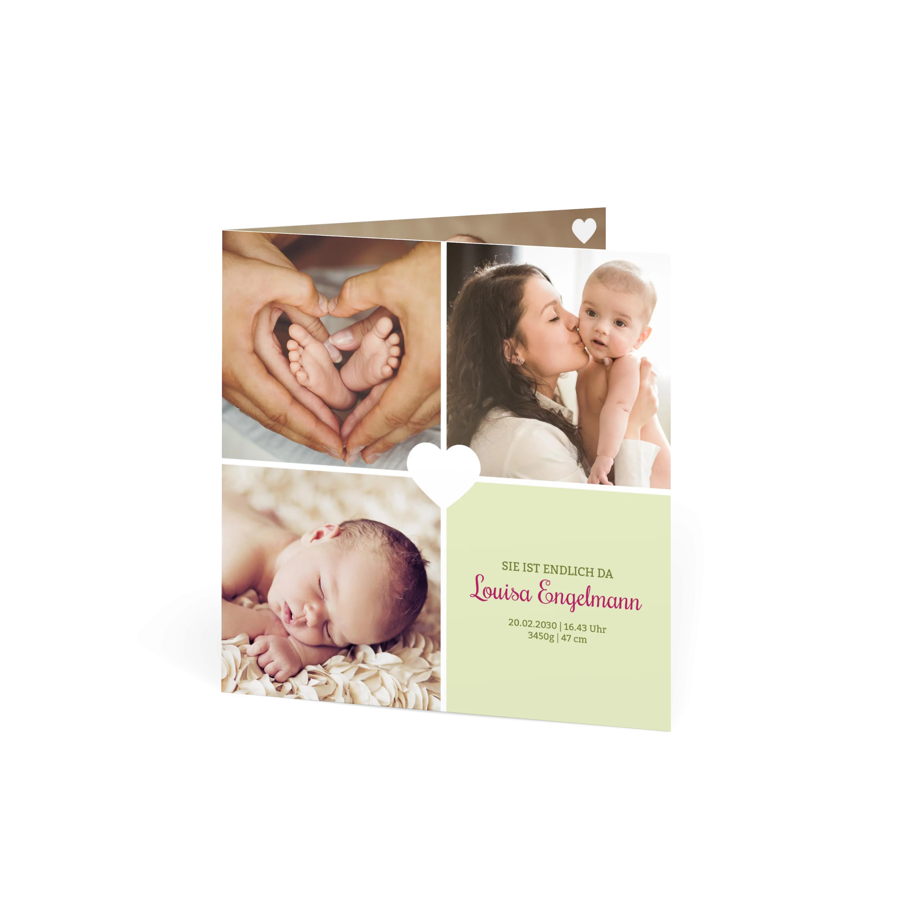 Baby Herzchen - Grün