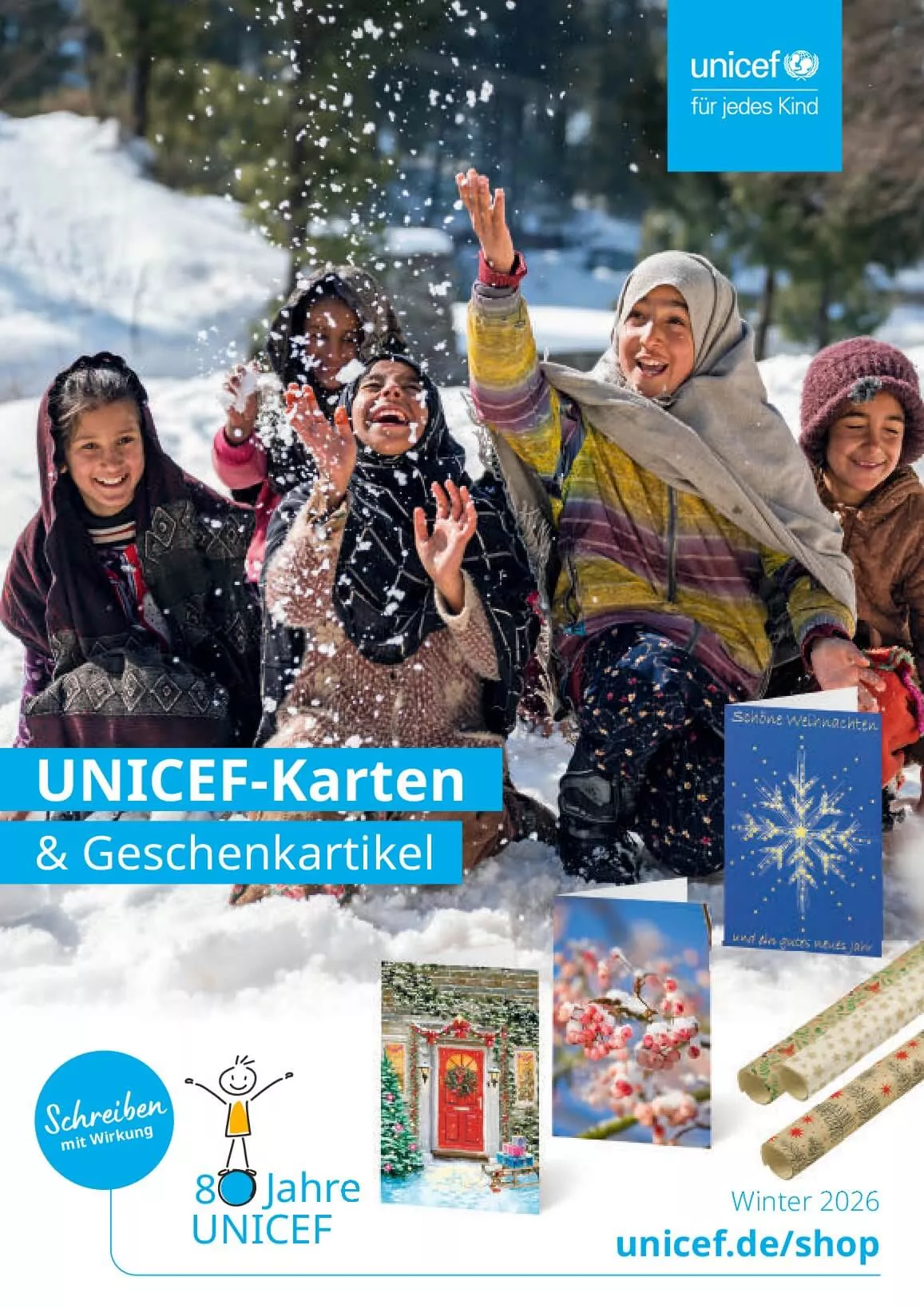 UNICEF Winterkatalog 2026 Titelbild