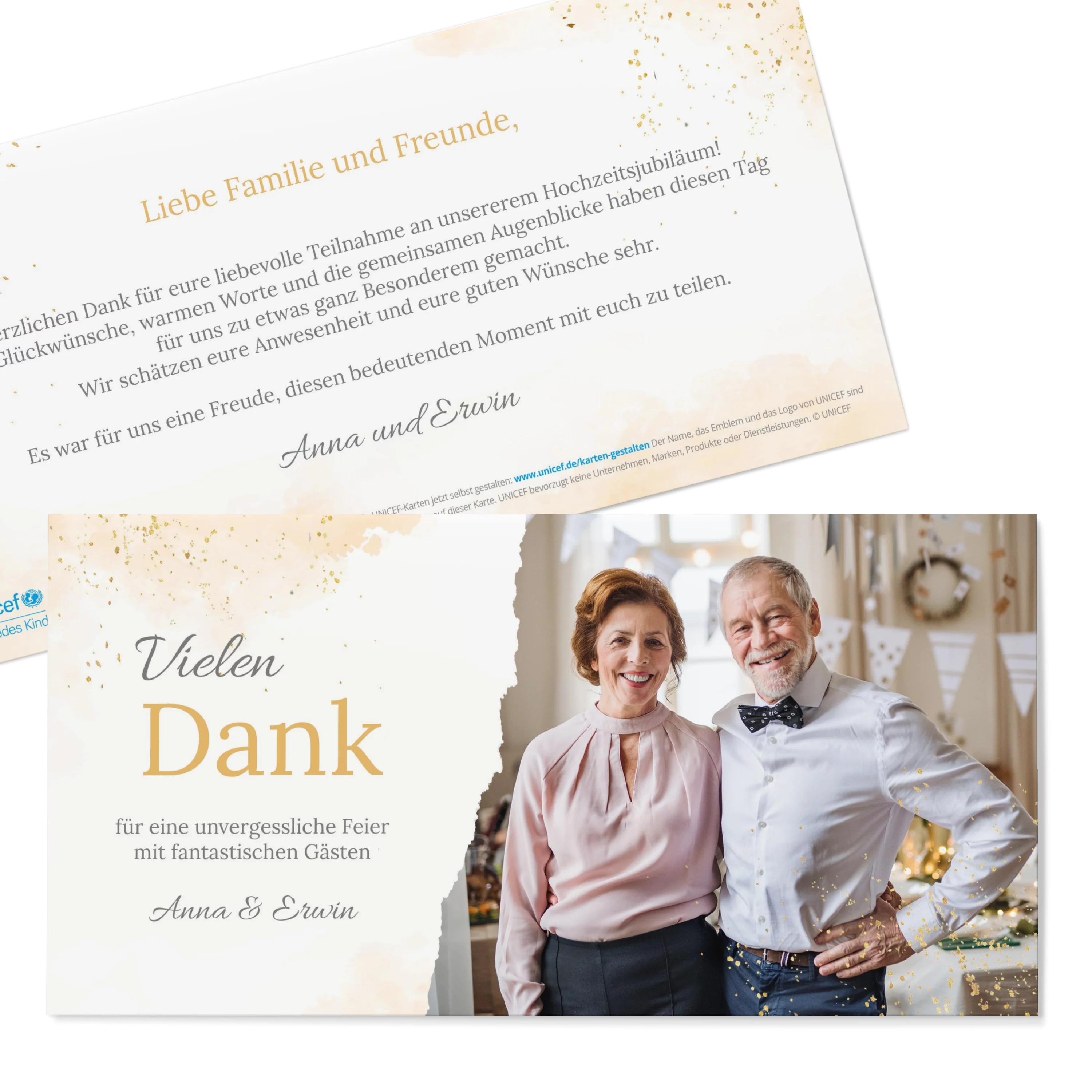 Konfetti Love Danke
