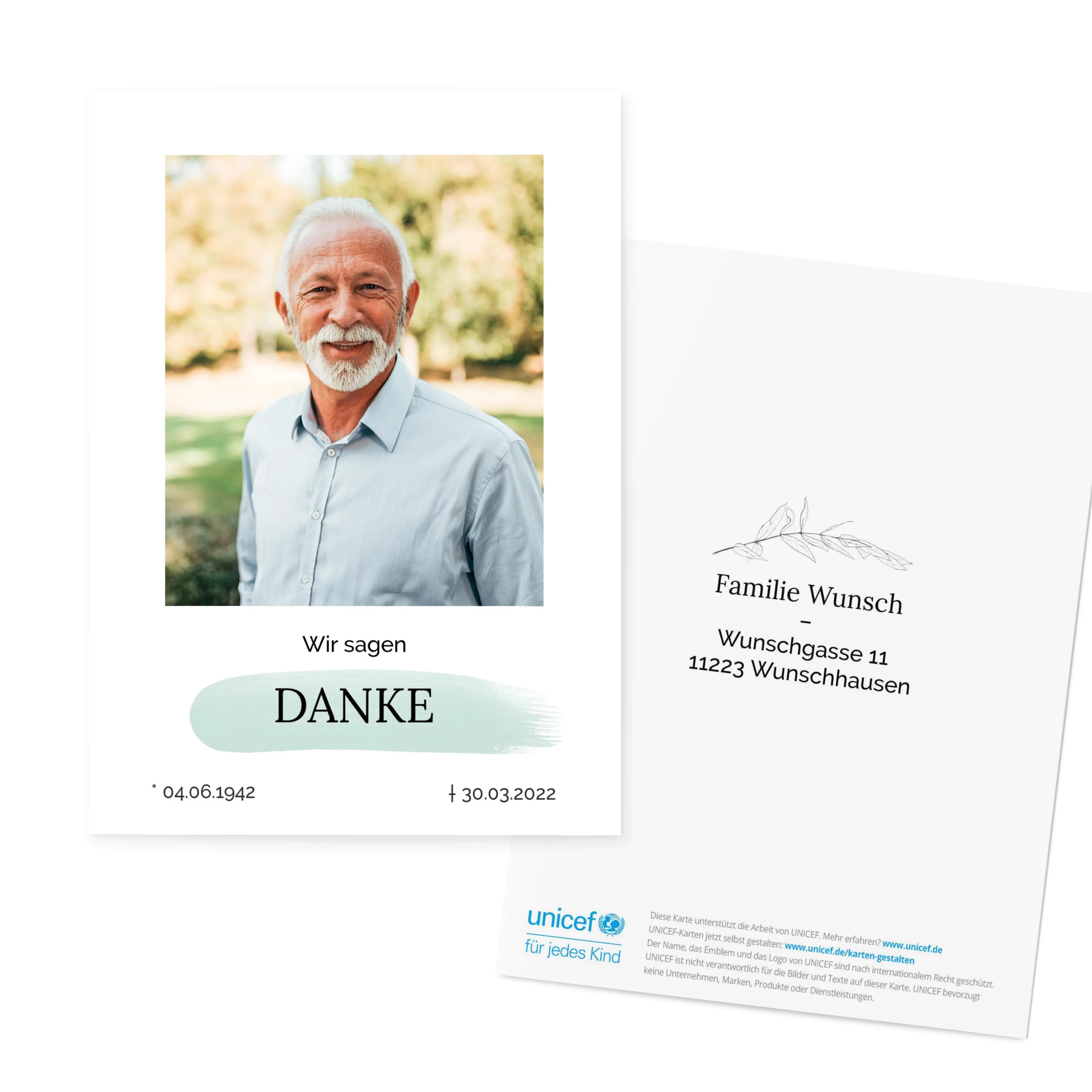 Zarte Pflanzen Danke