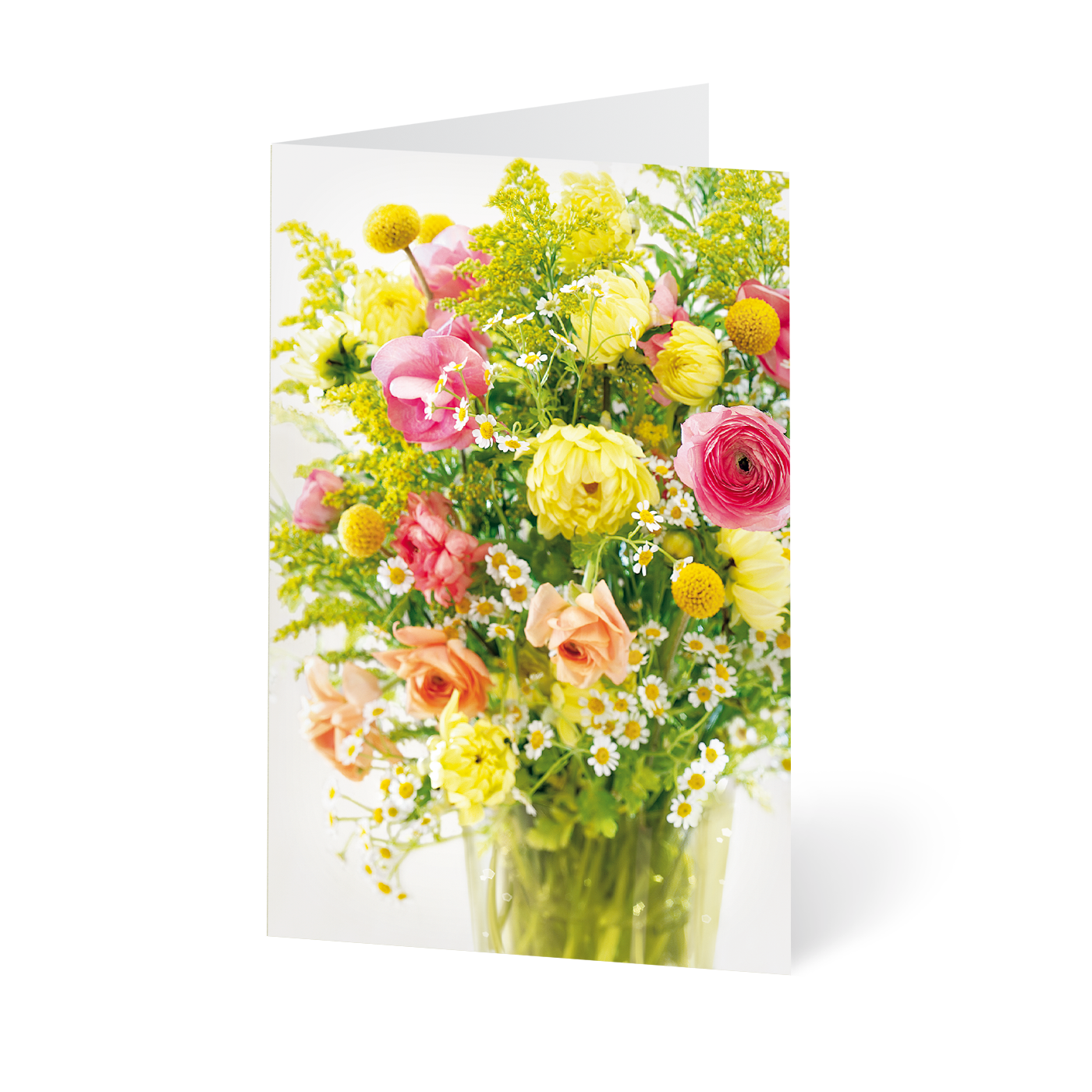 Grußkarte „Sommerliche Blumensträuße“ kaufen im UNICEF Grußkartenshop. Bild 2