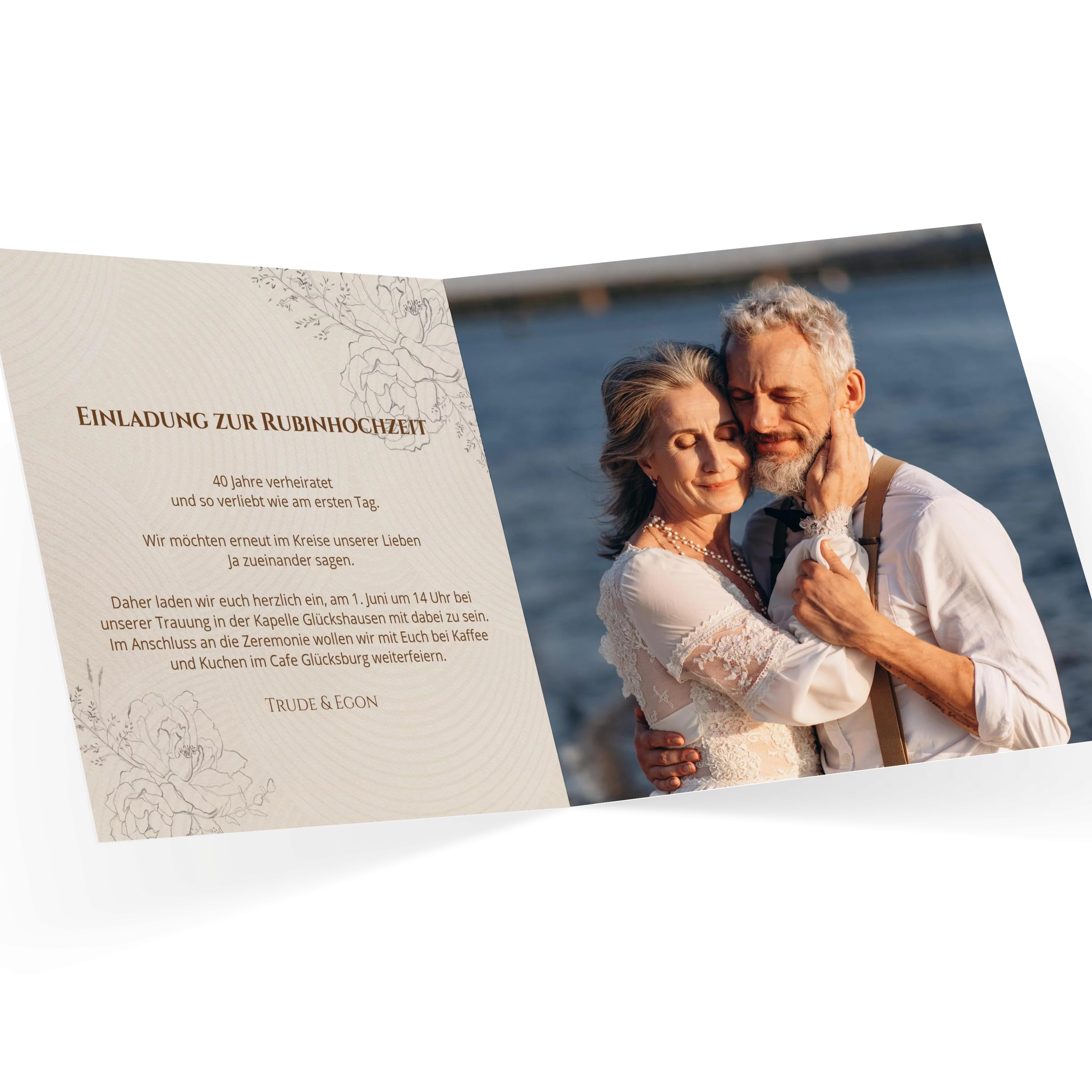 Pures Glück Rubinhochzeit