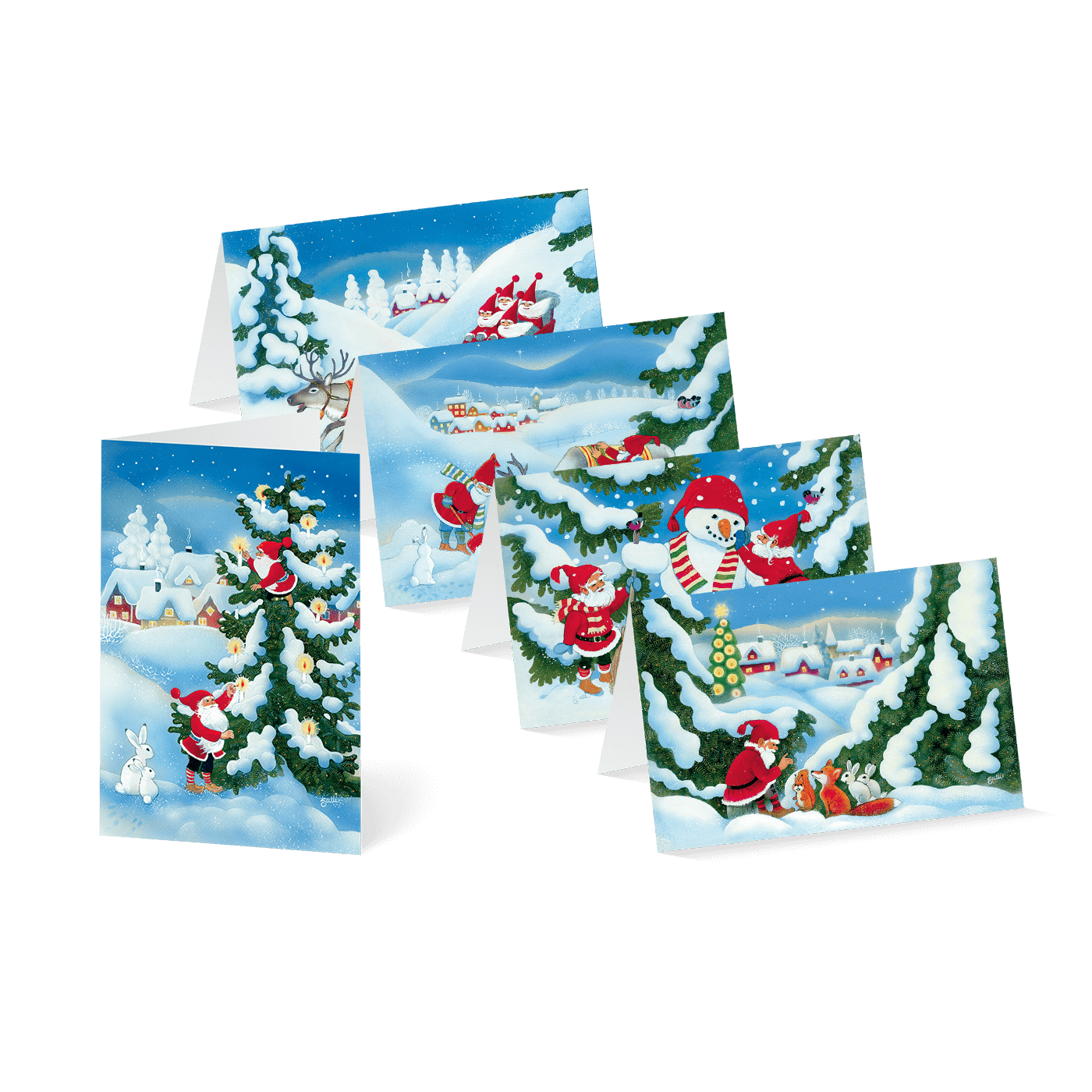 Weihnachtskarte „Verzauberter Winterwald“ kaufen im UNICEF Grußkartenshop. Bild 6