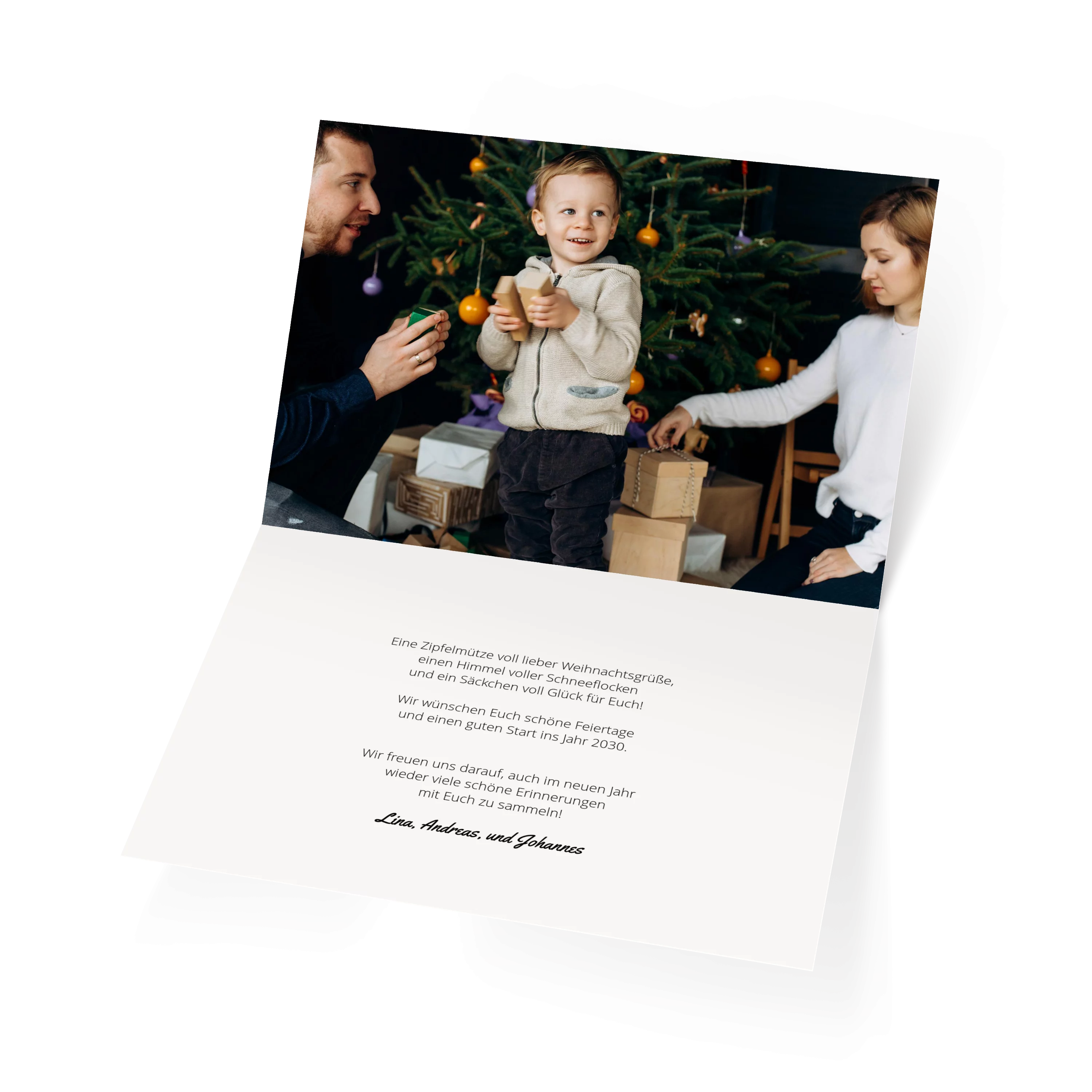 Weihnachtliches Bildquartett
