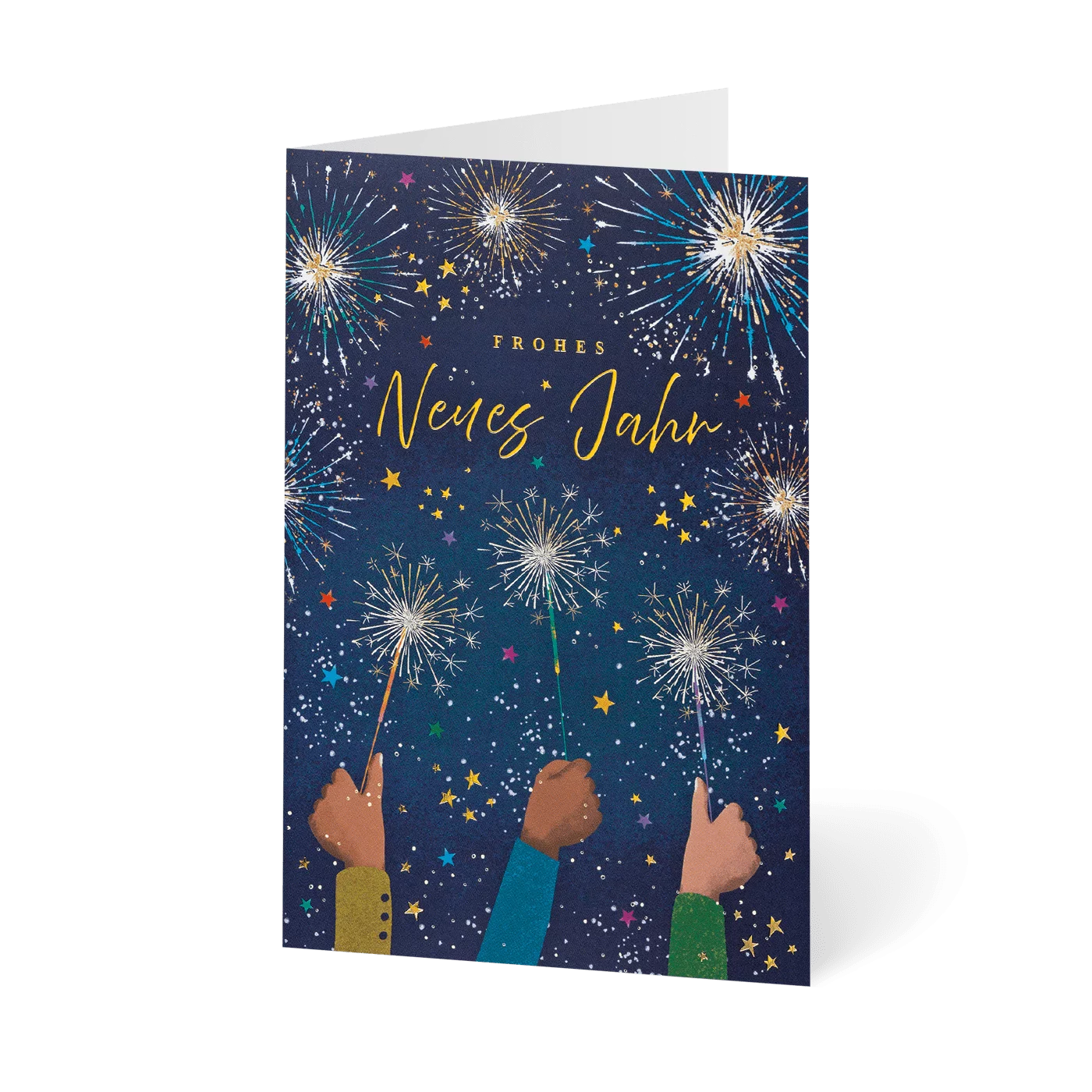 Neujahrskarte Neujahrsfunkeln