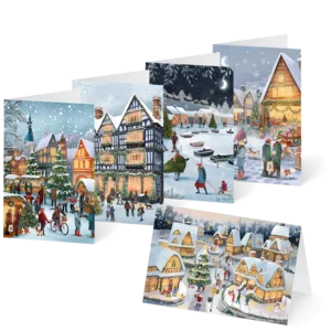 Gemalte Weihnachtskarten