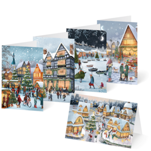 Gemalte Weihnachtskarten