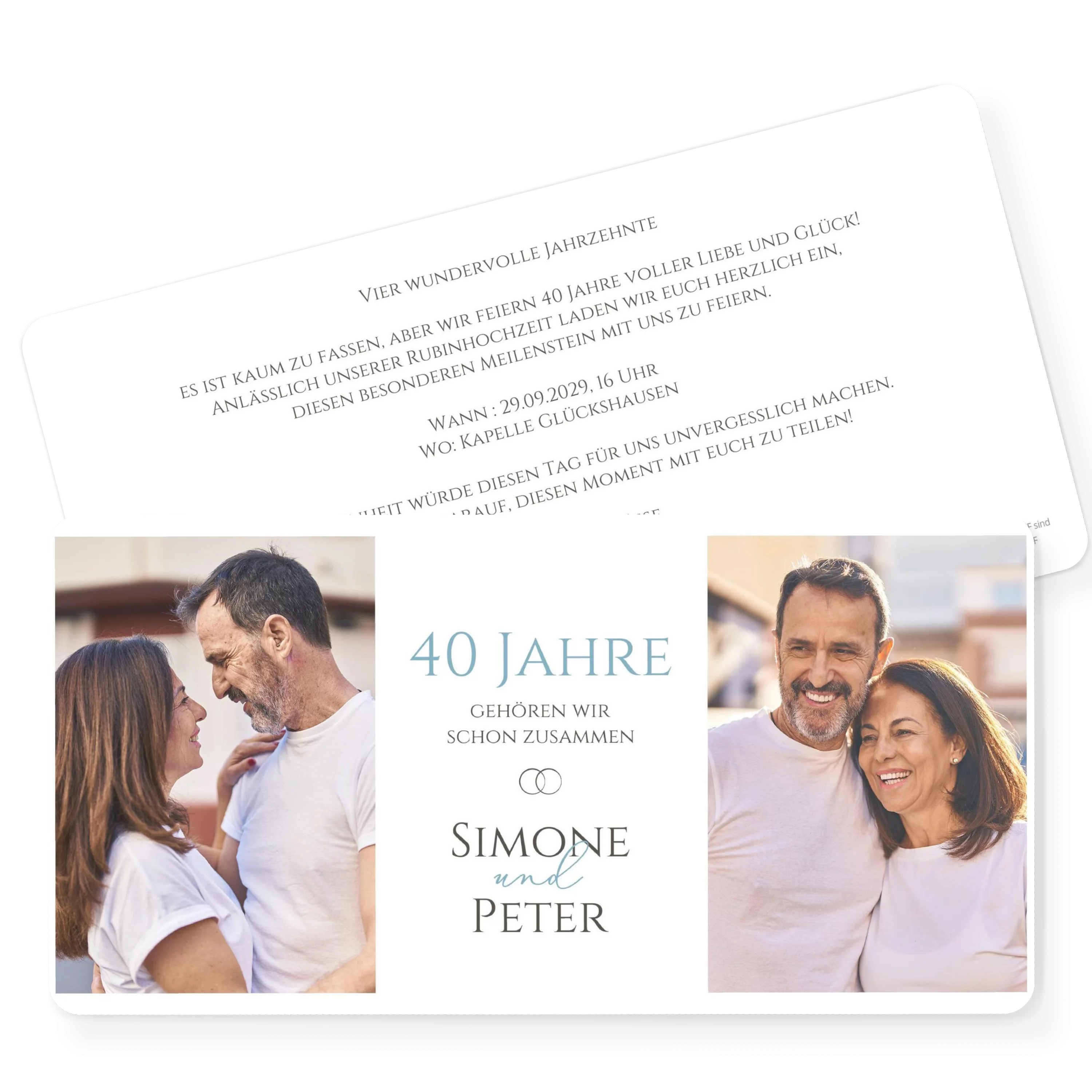 Collage Rubinhochzeit