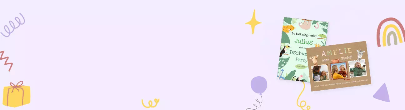 Kindergeburtstagskarten selbst gestalten