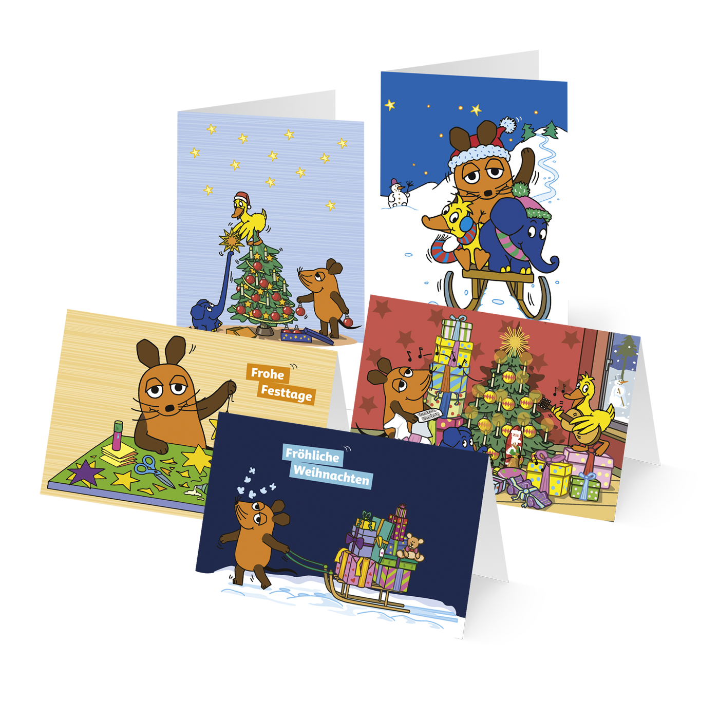 Weihnachtskarte „Weihnachten mit der Maus“ kaufen im UNICEF Grußkartenshop. Bild 6