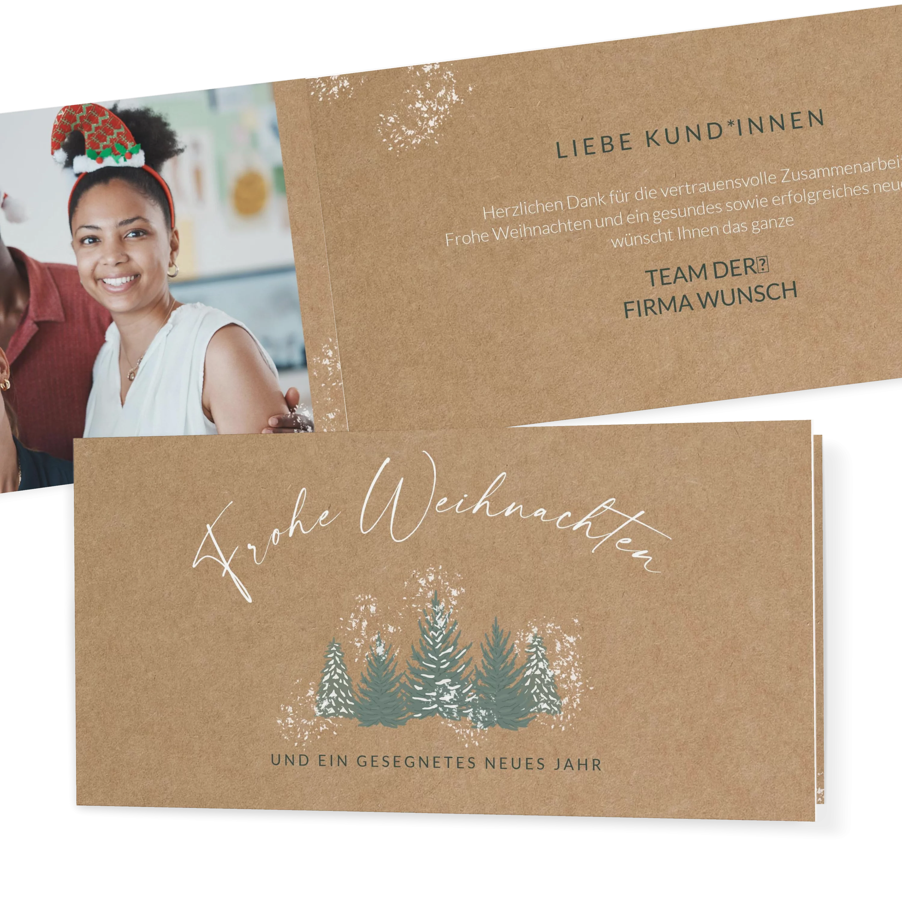 Winterlicher Tannenwald