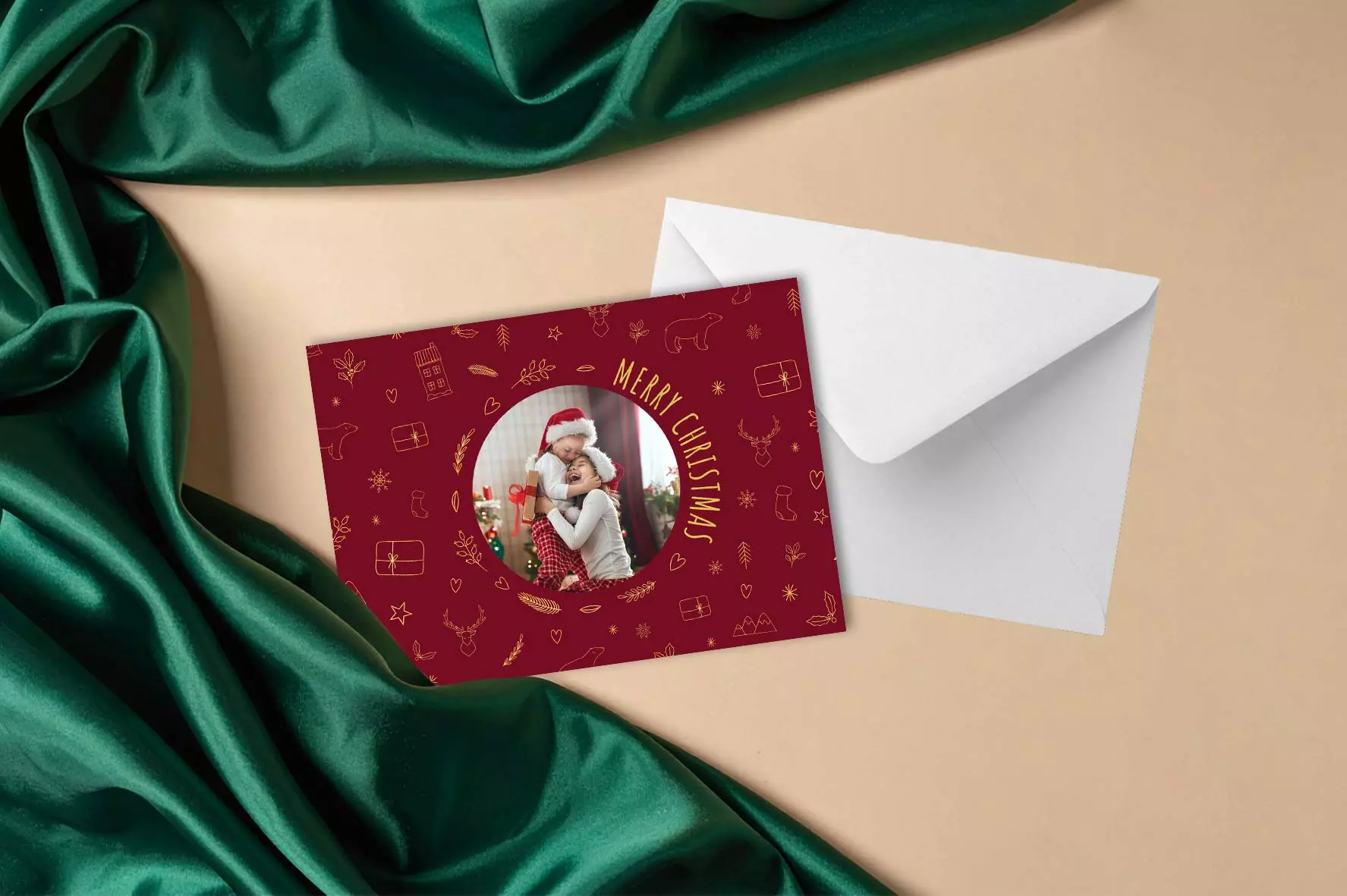 Gestaltbare Weihnachtskarten