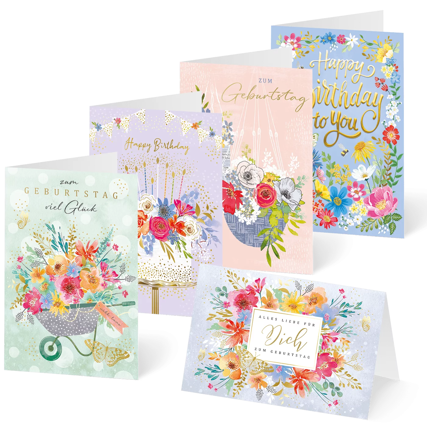 Happy Birthday-Blumen