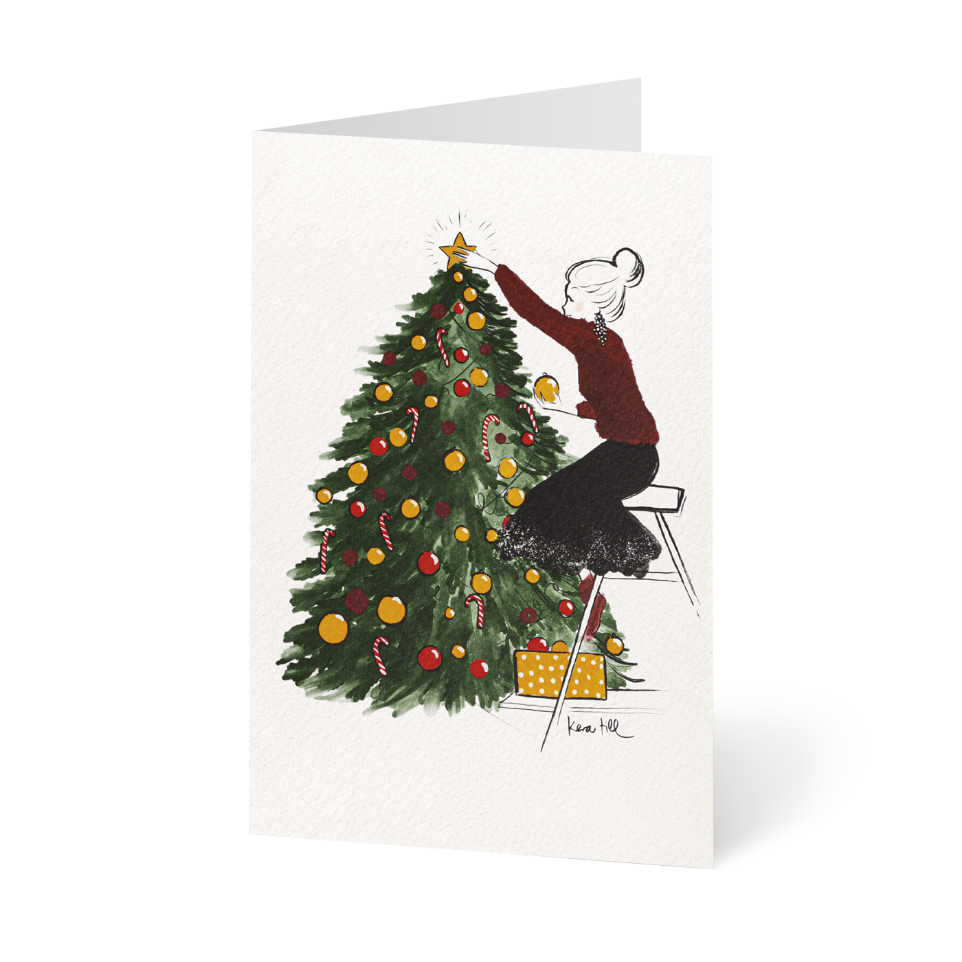 Weihnachtskarte „Bereit fürs Weihnachtsfest“ kaufen im UNICEF Grußkartenshop. Bild 1