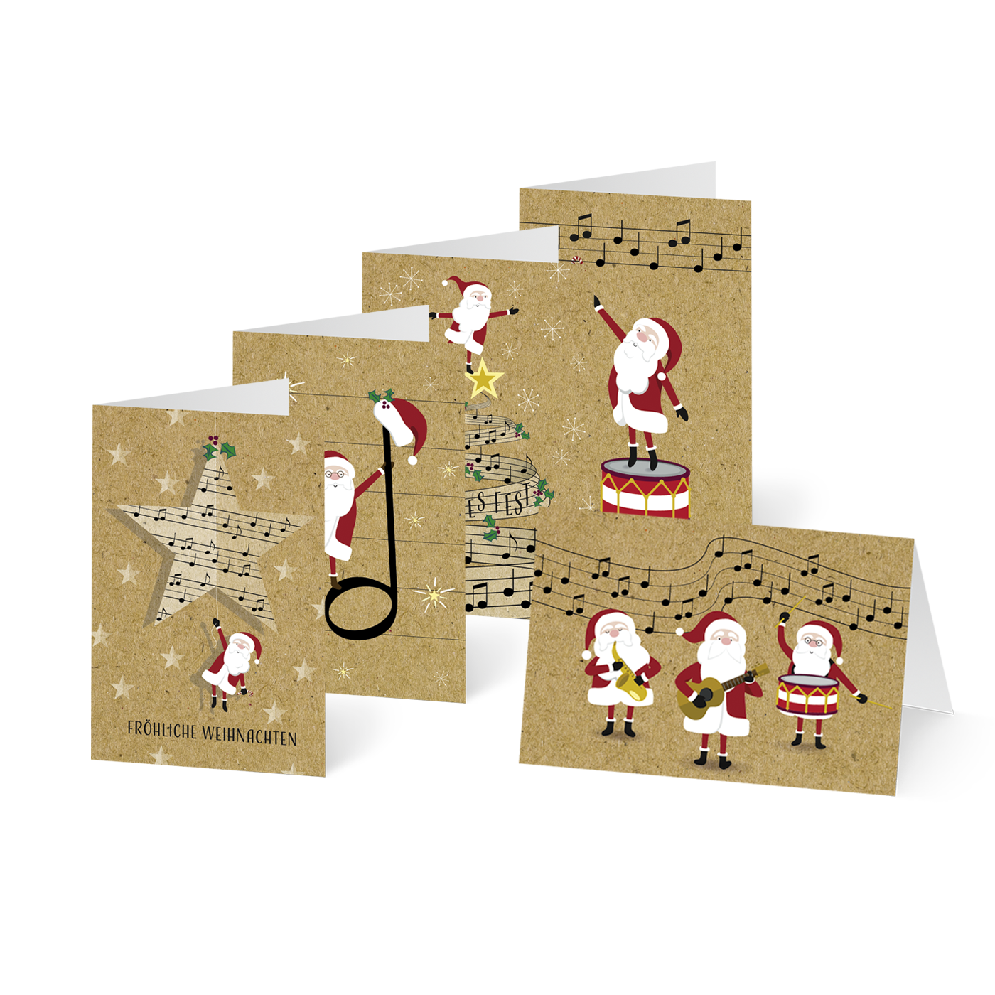 Weihnachtskarte „Musik liegt in der Luft“ kaufen im UNICEF Grußkartenshop. Bild 6