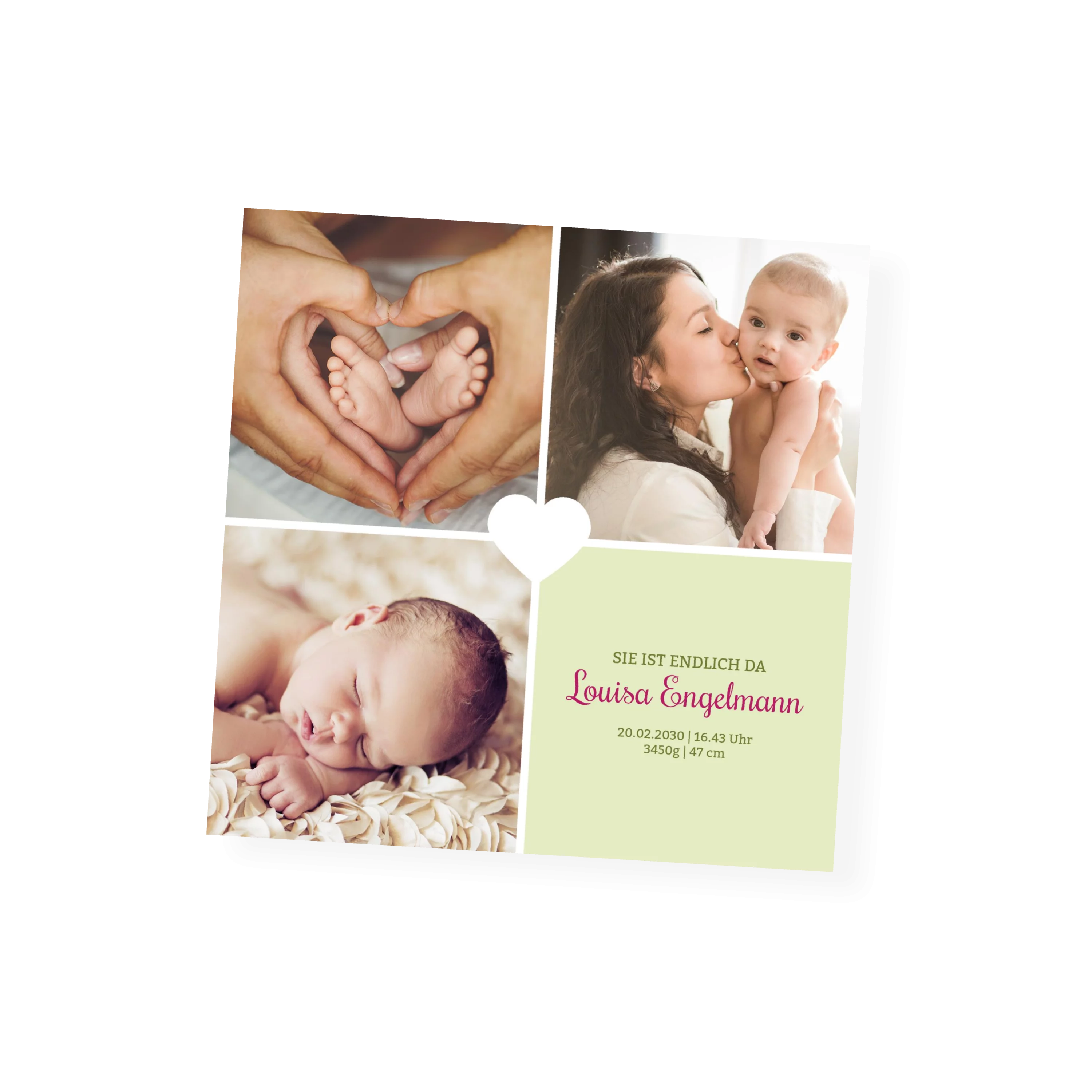 Baby Herzchen - Grün