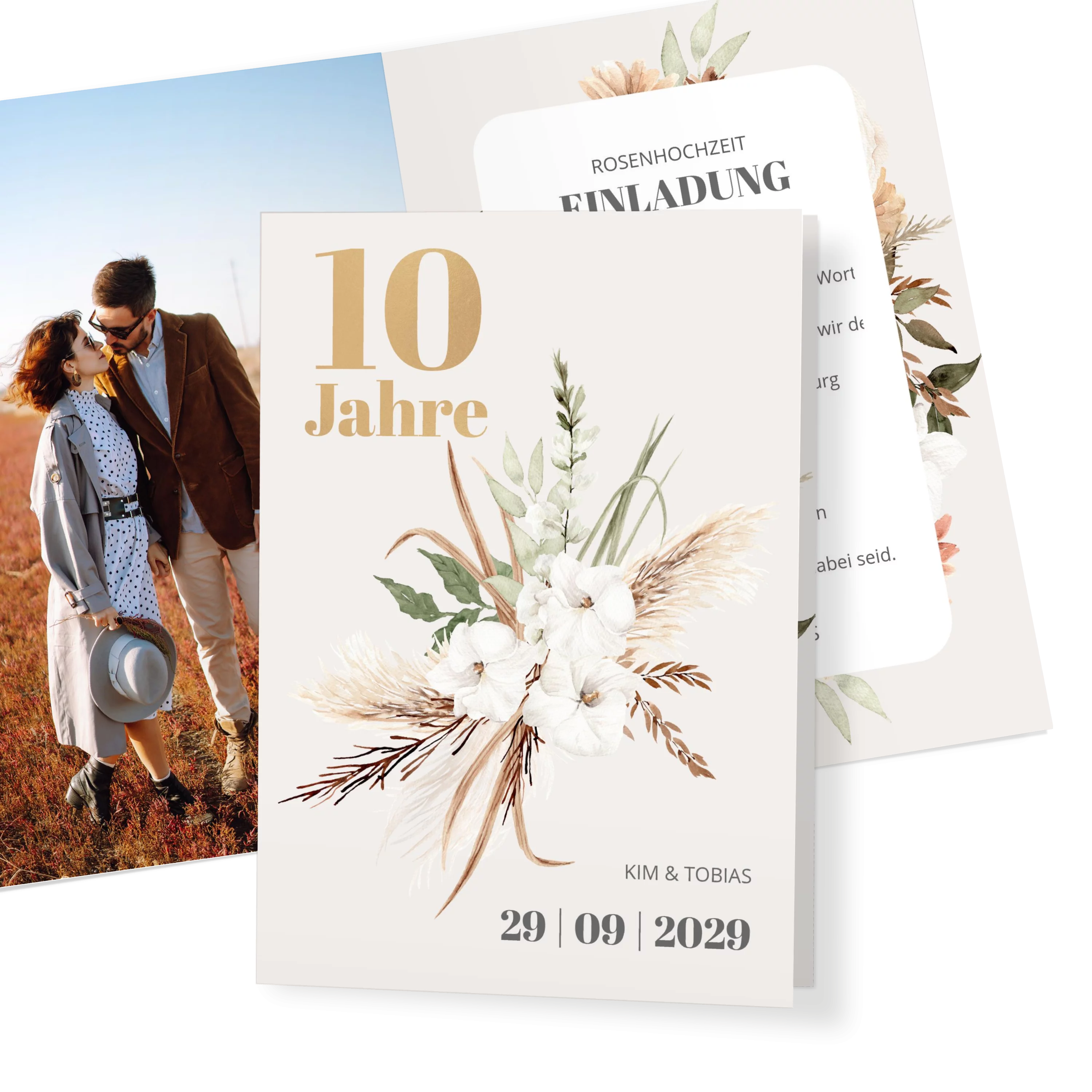 Modern Boho Rosenhochzeit