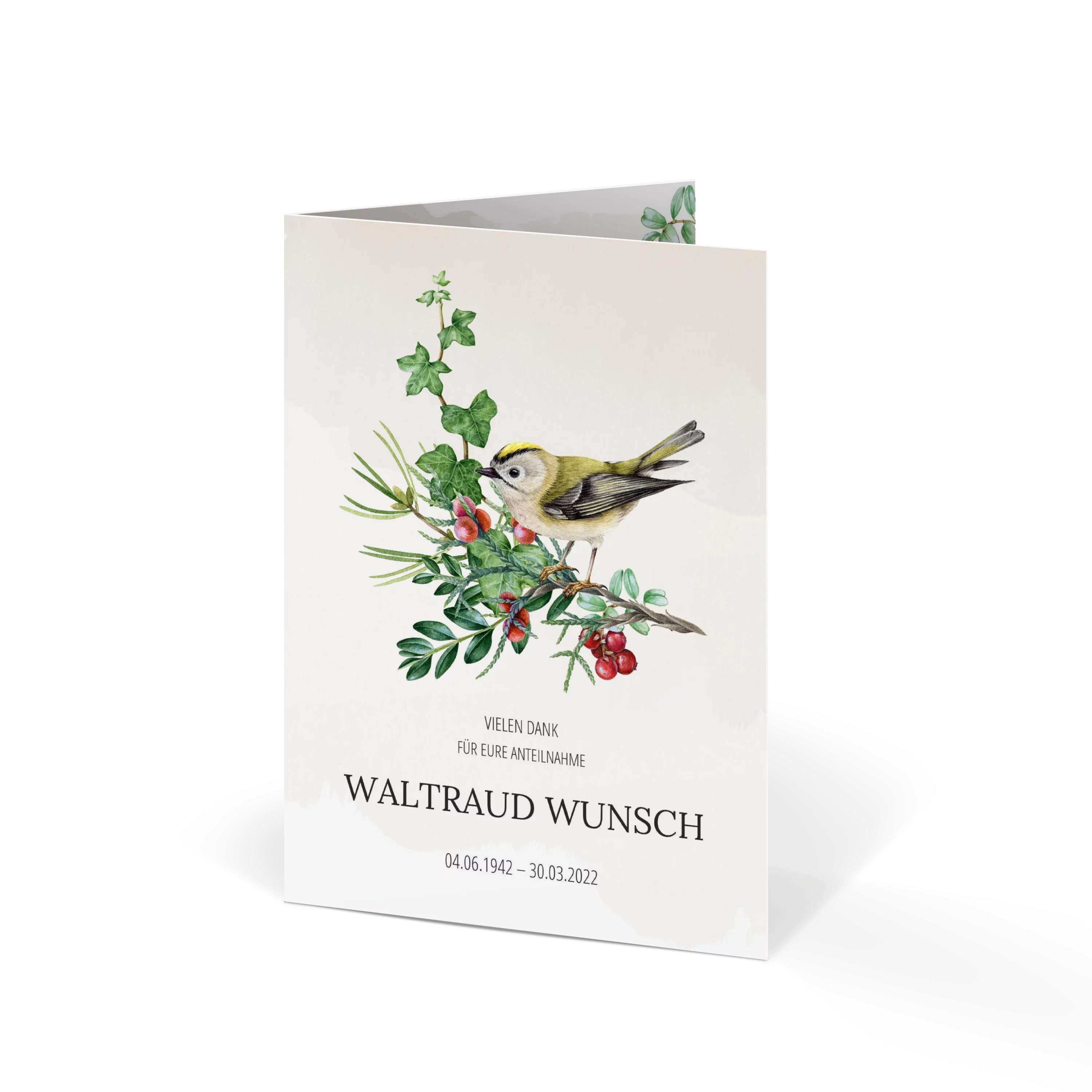 Verbundenheit Sterbebild