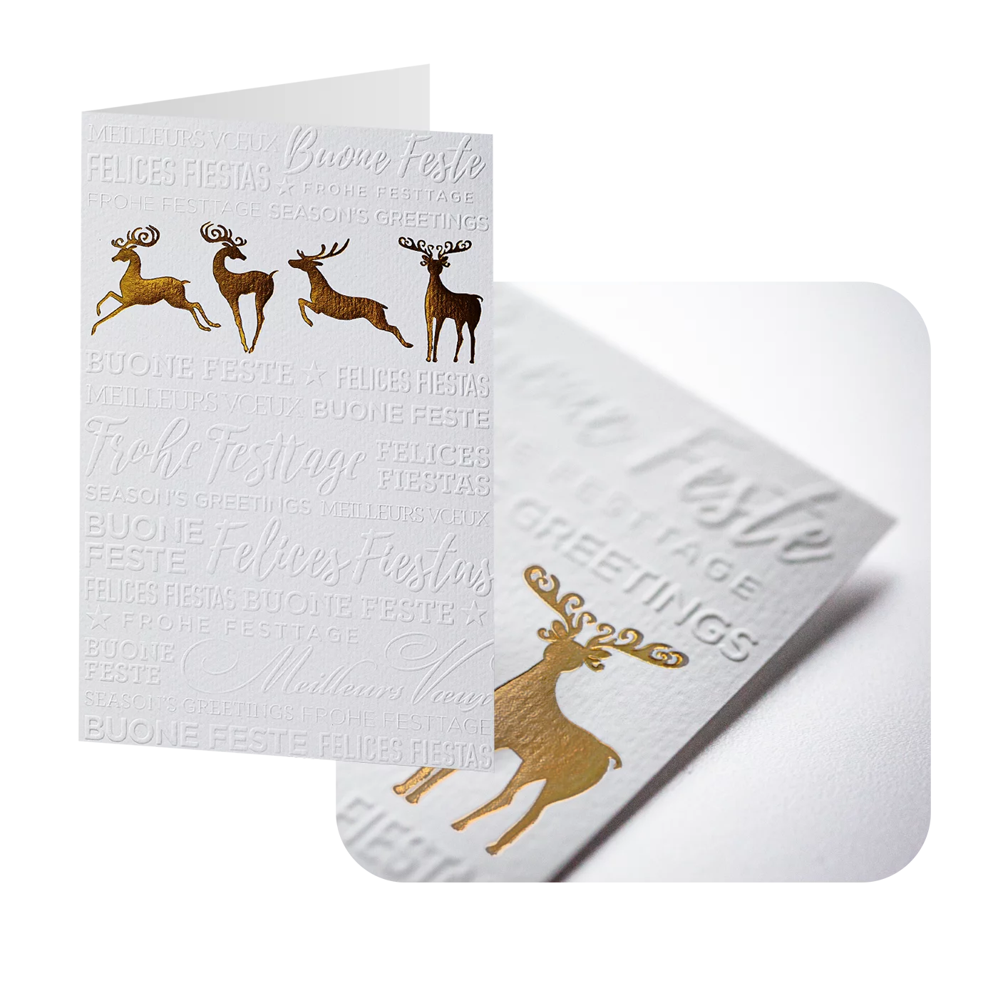 Typografische Weihnachtsornamente
