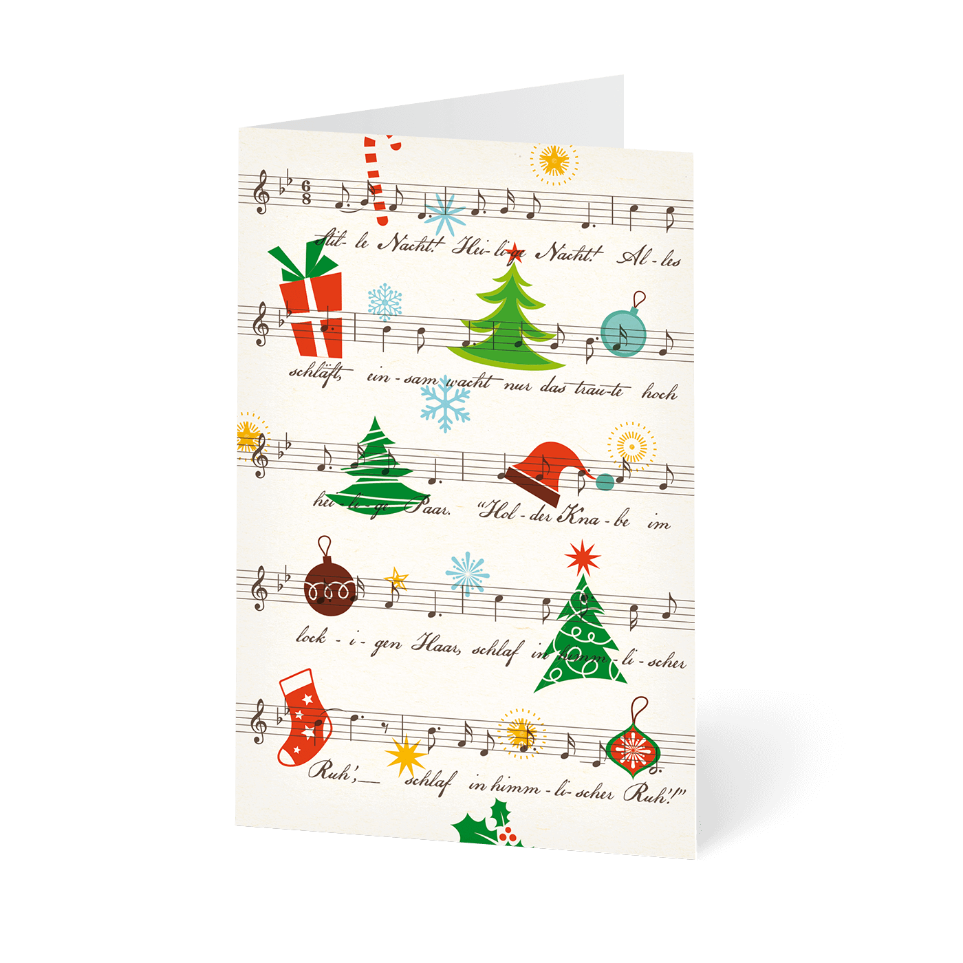 Weihnachtskarte „Weihnachtsmelodie“ kaufen im UNICEF Grußkartenshop. Bild 1