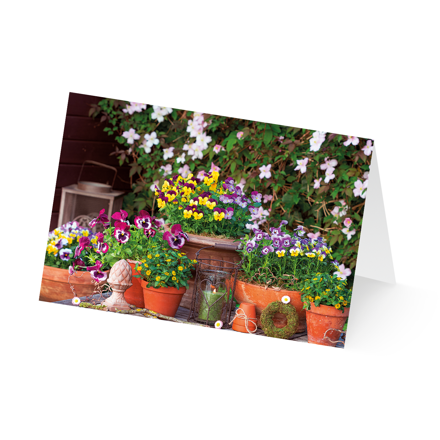 Grußkarte „Idyllische Gartendeko“ kaufen im UNICEF Grußkartenshop. Bild 5